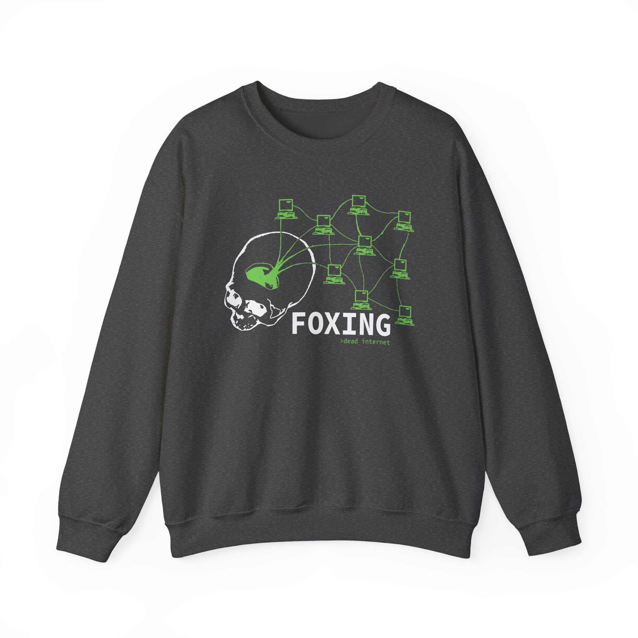 Foxing Dead Internet Unisex Heavy Blendâ„¢ Crewneck Sweatshirt