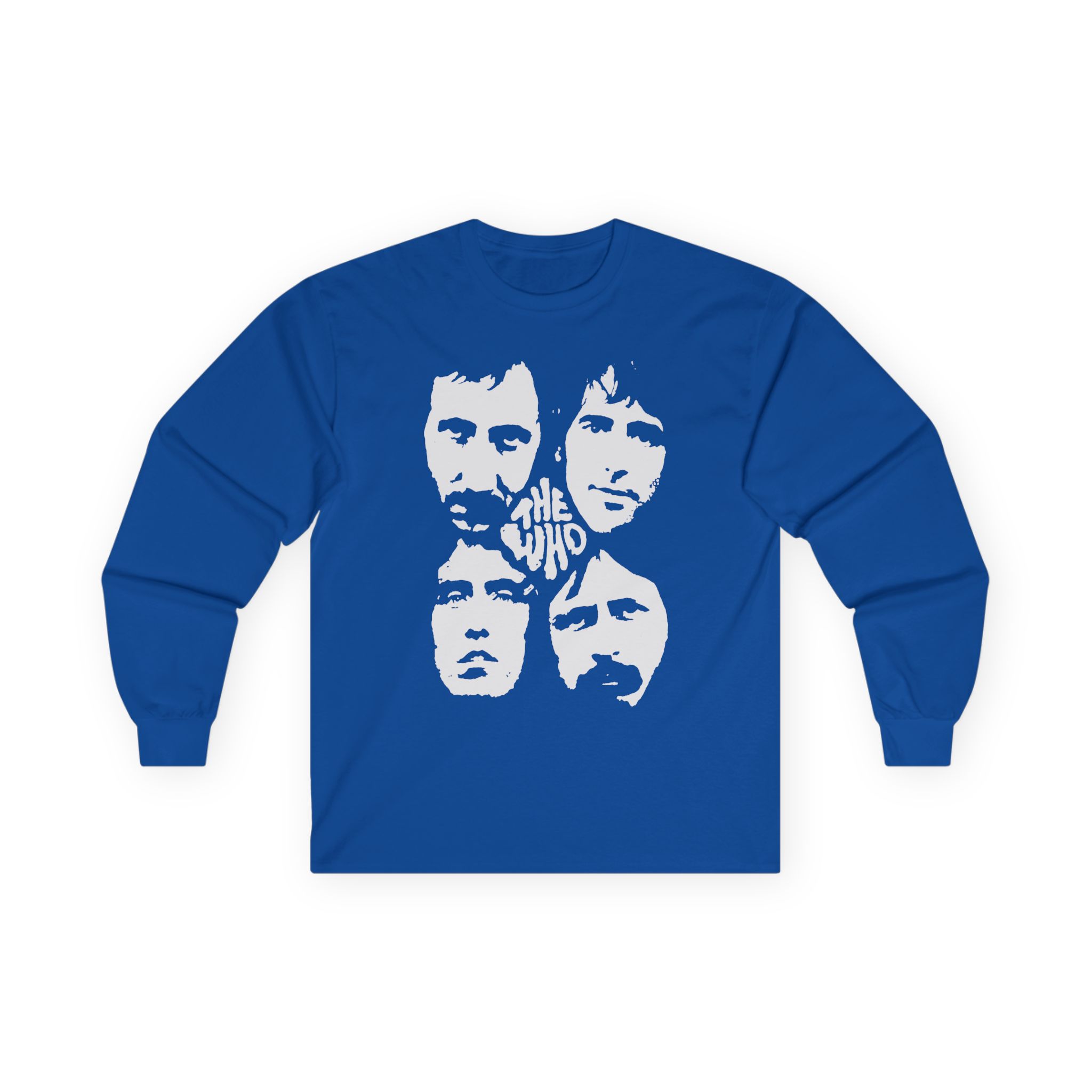 TW Distressed Four Faces Unisex Ultra Cotton Long Sleeve Tee