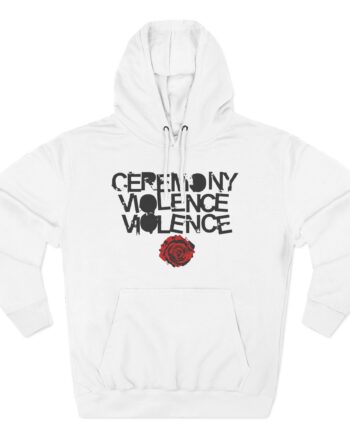 Ceremony Violence Violence Three-Panel Fleece Hoodie