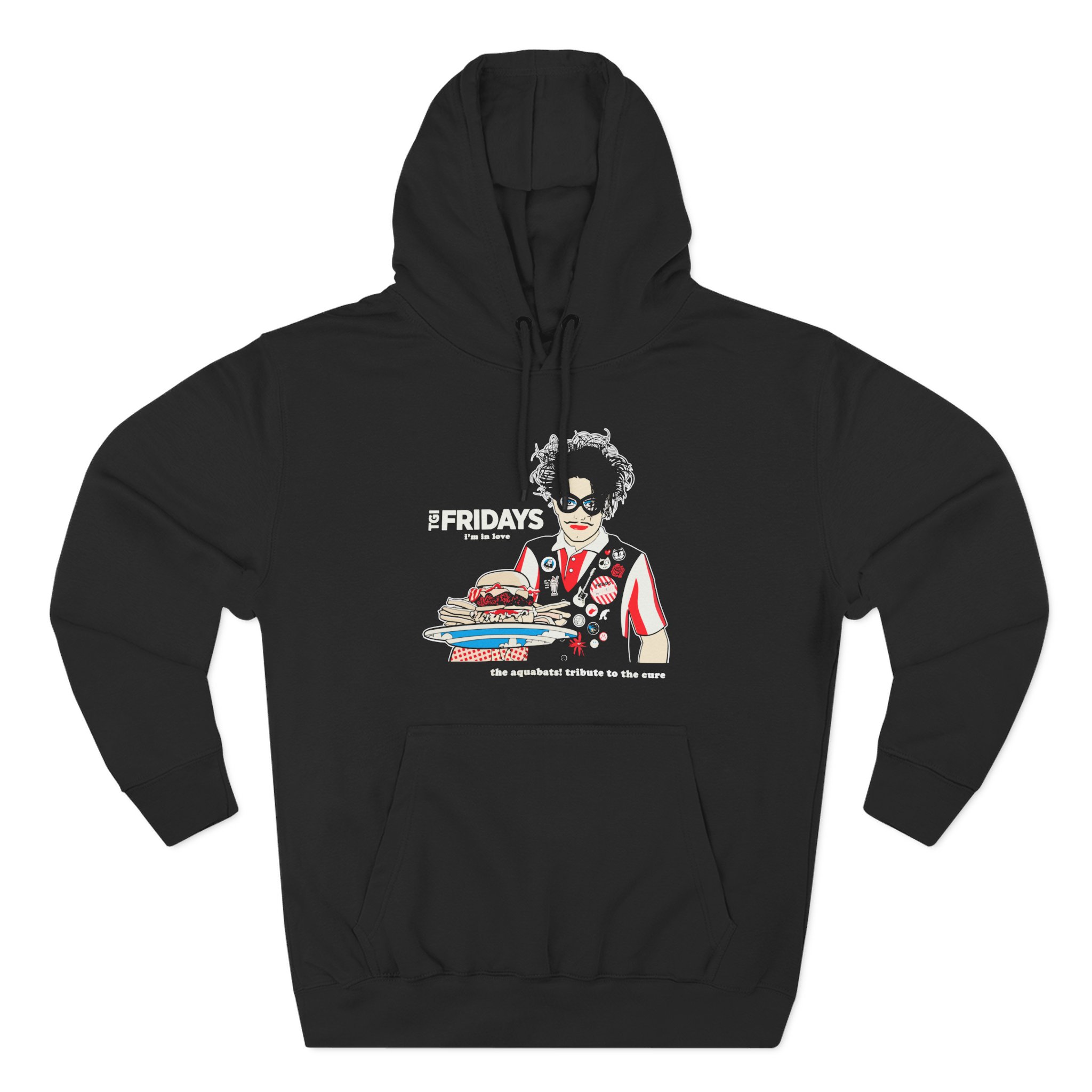 The Aquabats TGI Fridays I'm In Love Tribute To The Cure Three-Panel Fleece Hoodie