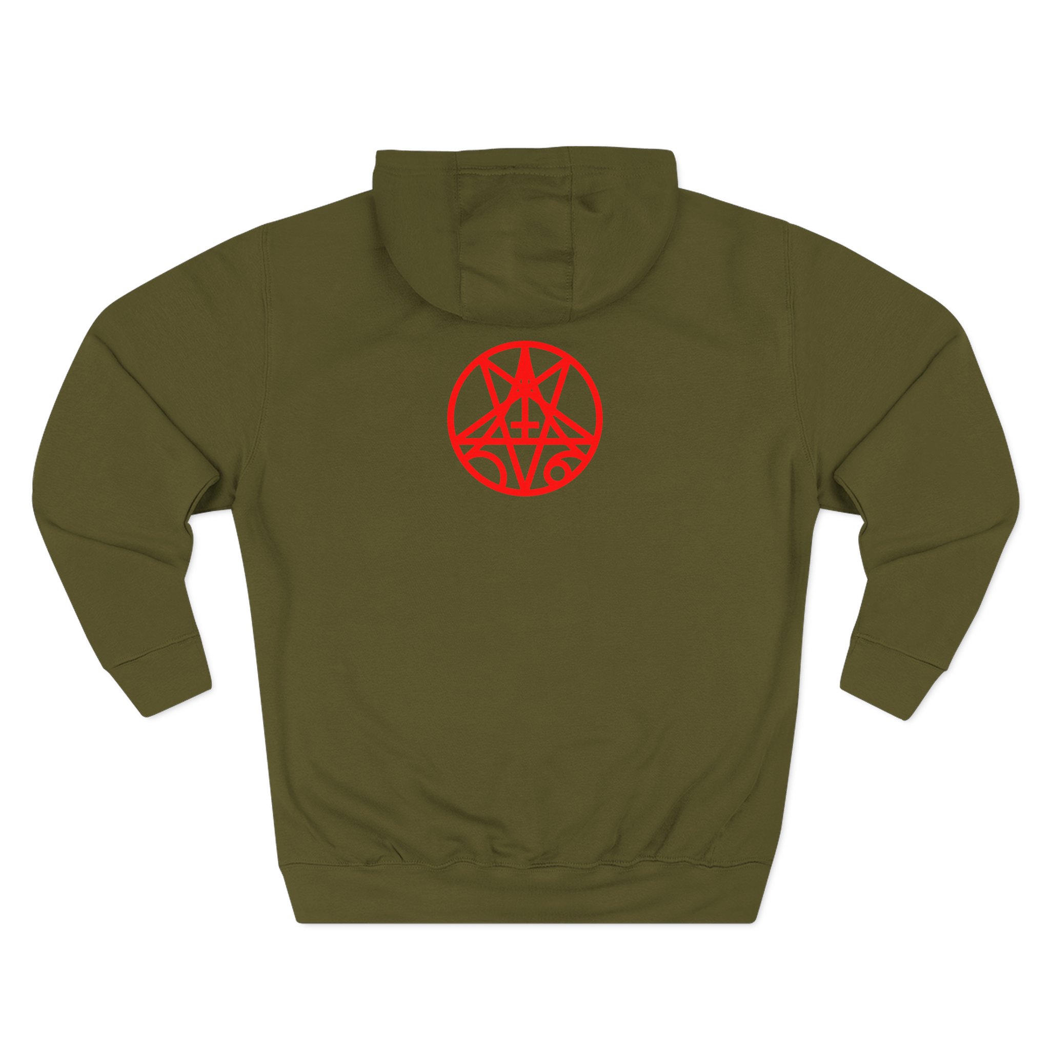 Morbid Angel Red Logo Three-Panel Fleece Hoodie