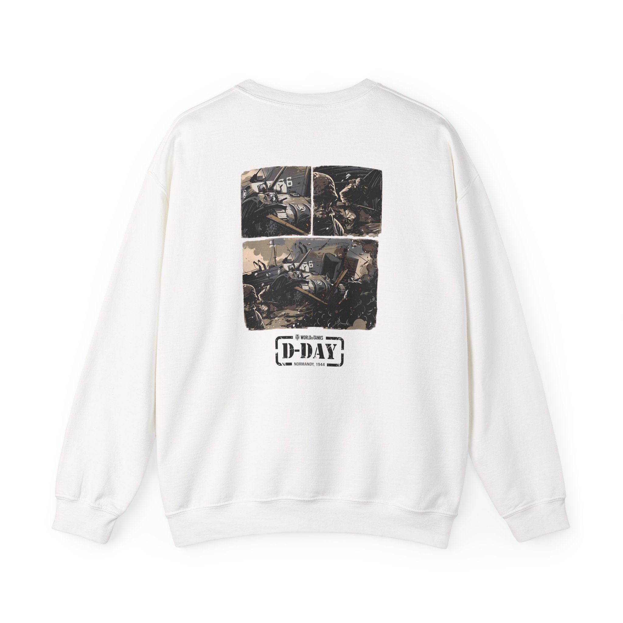 World of Tank Wot D-day Fury Storm Unisex Heavy Blendâ„¢ Crewneck Sweatshirt