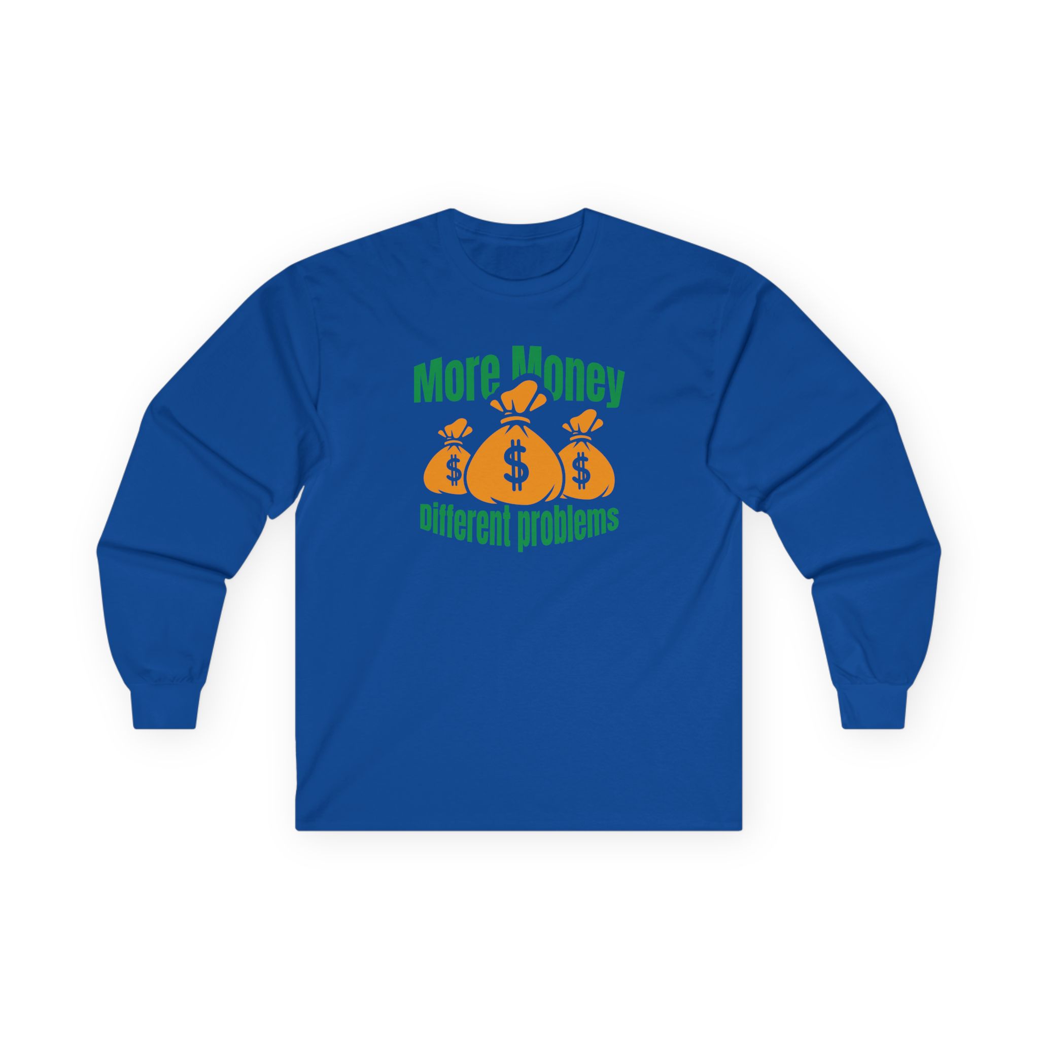 Aba and Preach More Money Different Problems Unisex Ultra Cotton Long Sleeve Tee