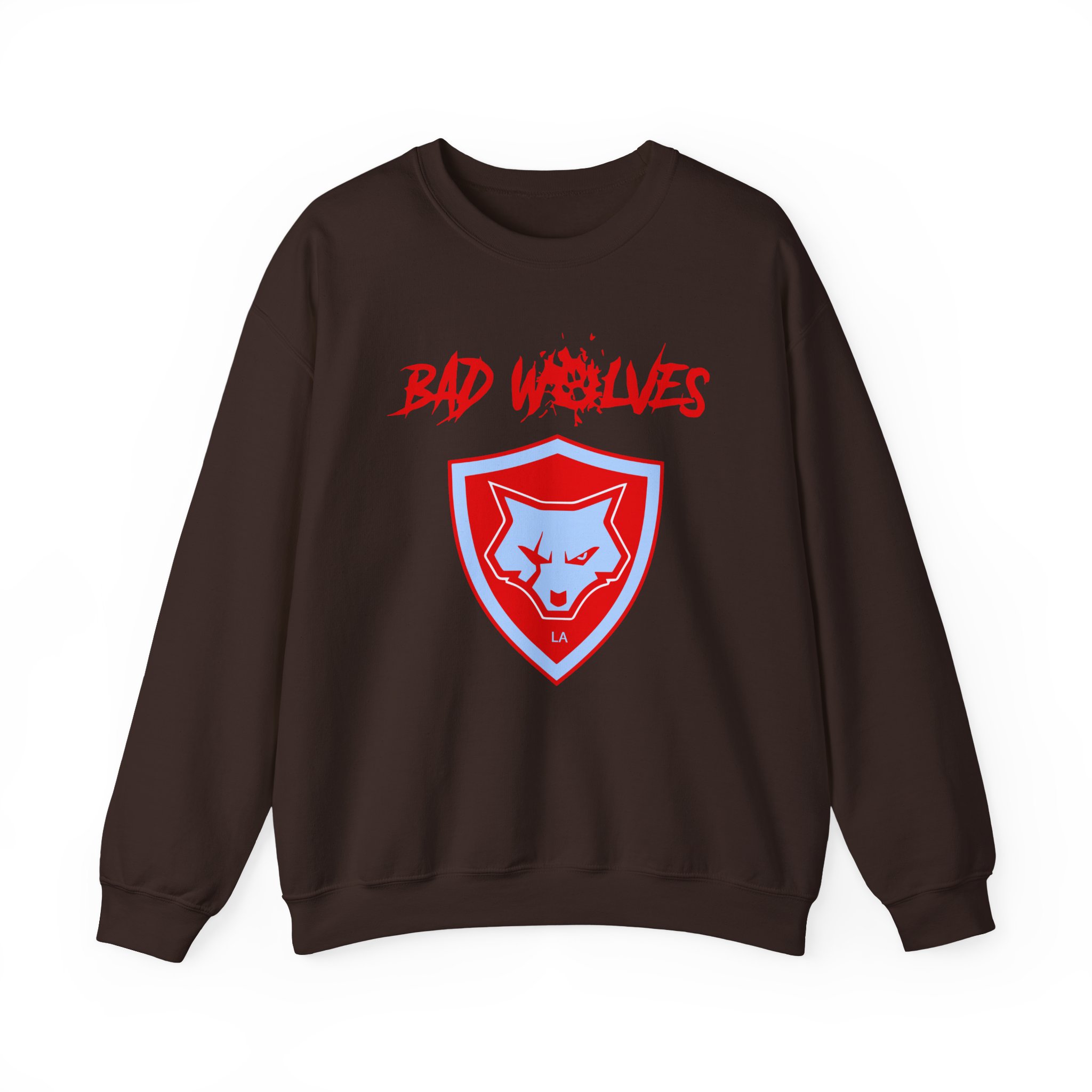Bad Wolves Shield Blue Unisex Heavy Blendâ„¢ Crewneck Sweatshirt