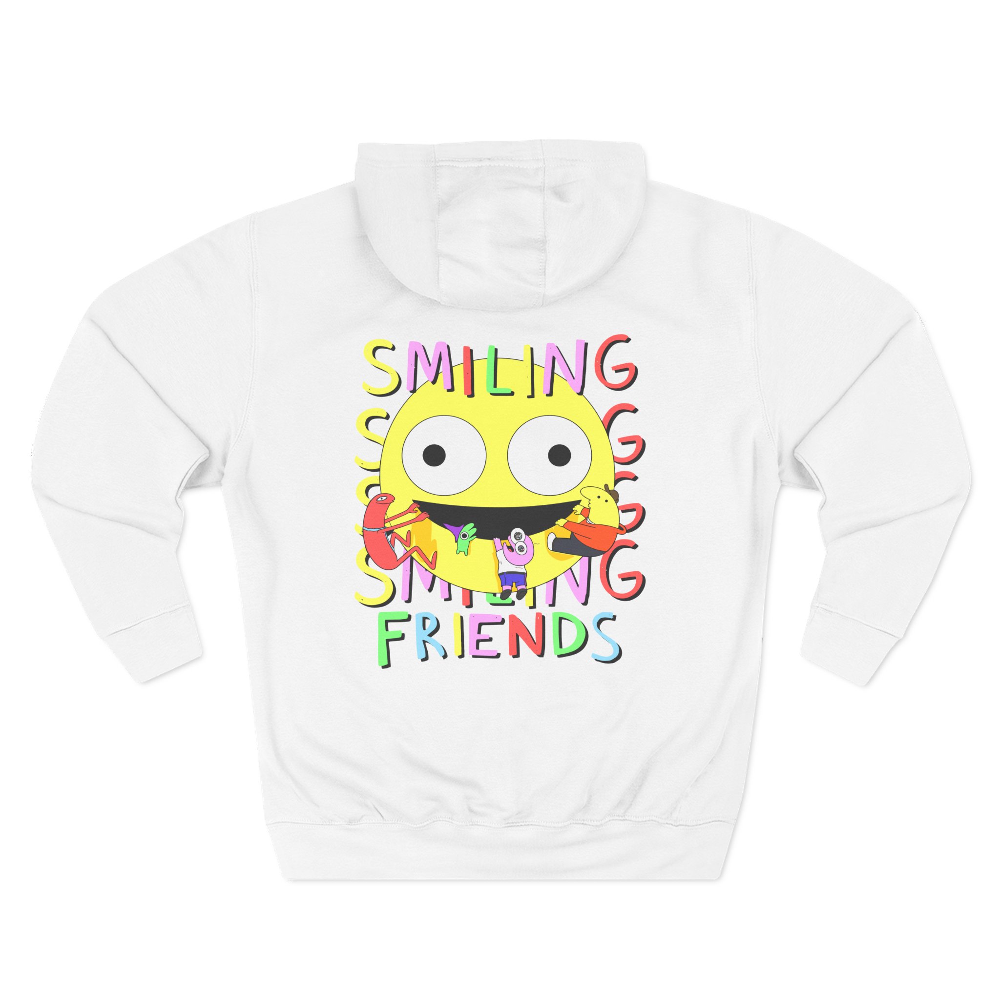 Smiling Friends Three-panel Fleece Hoodie