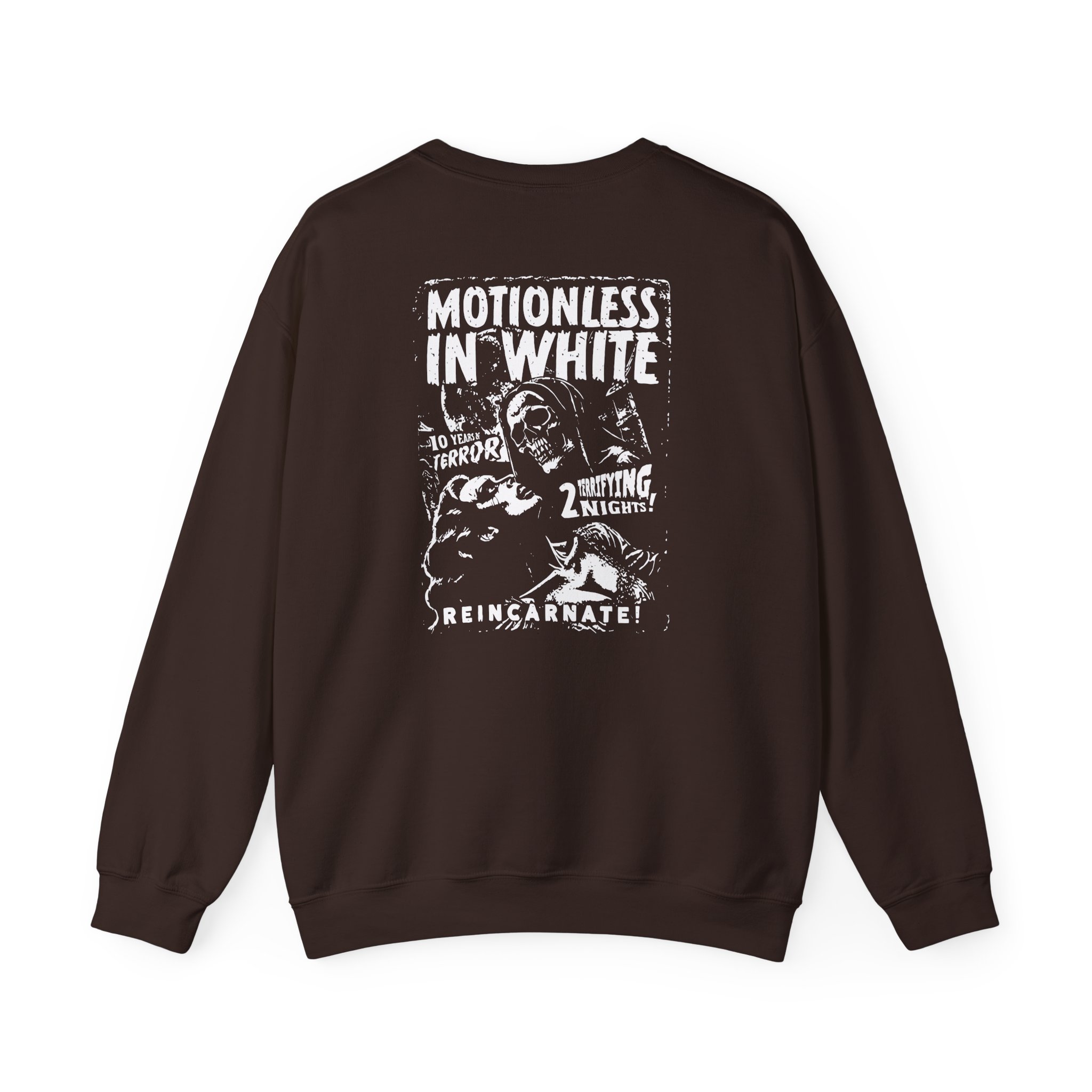 Motionless in White 10 Years of Terror Unisex Heavy Blendâ„¢ Crewneck Sweatshirt