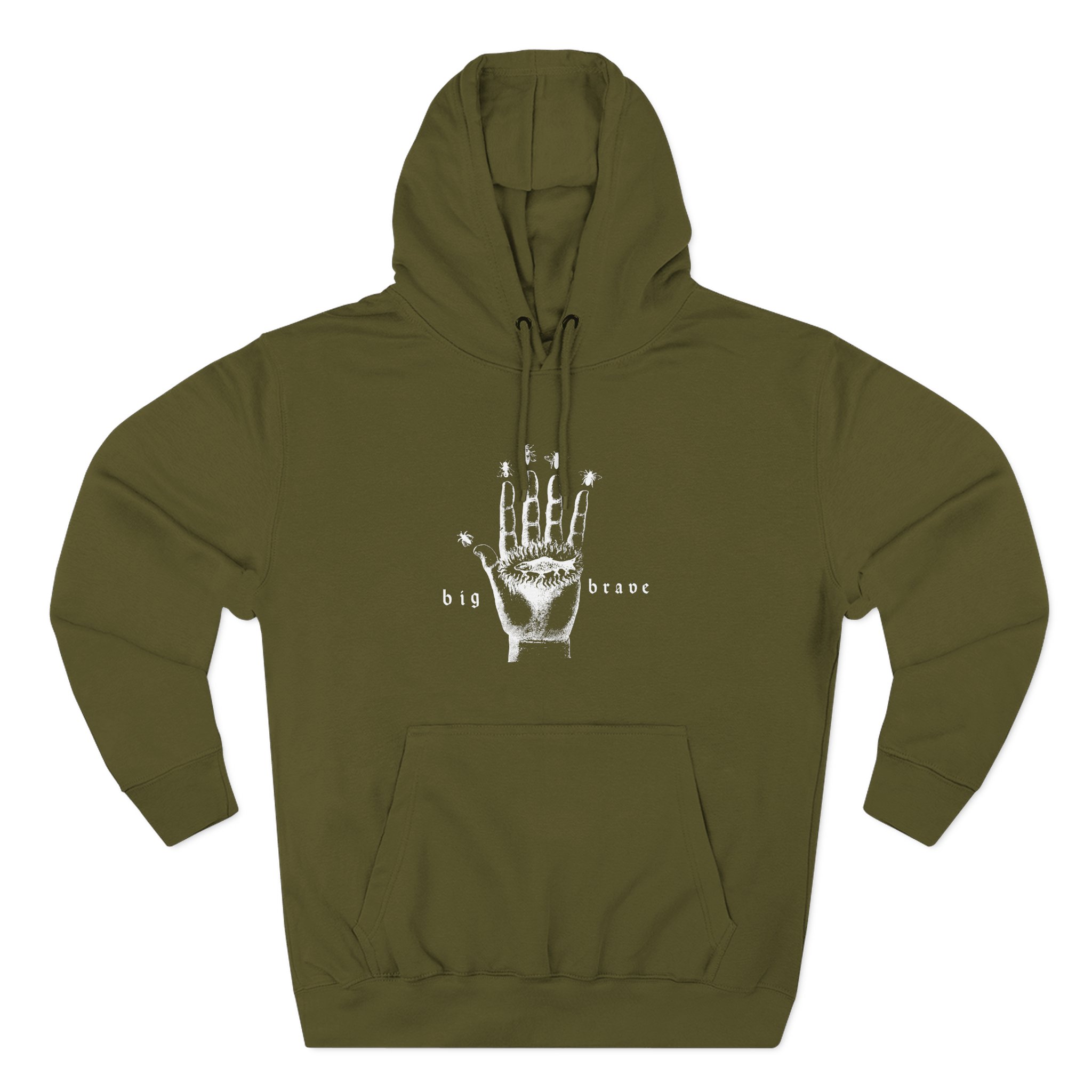 Big Brave Hand Three-Panel Fleece Hoodie