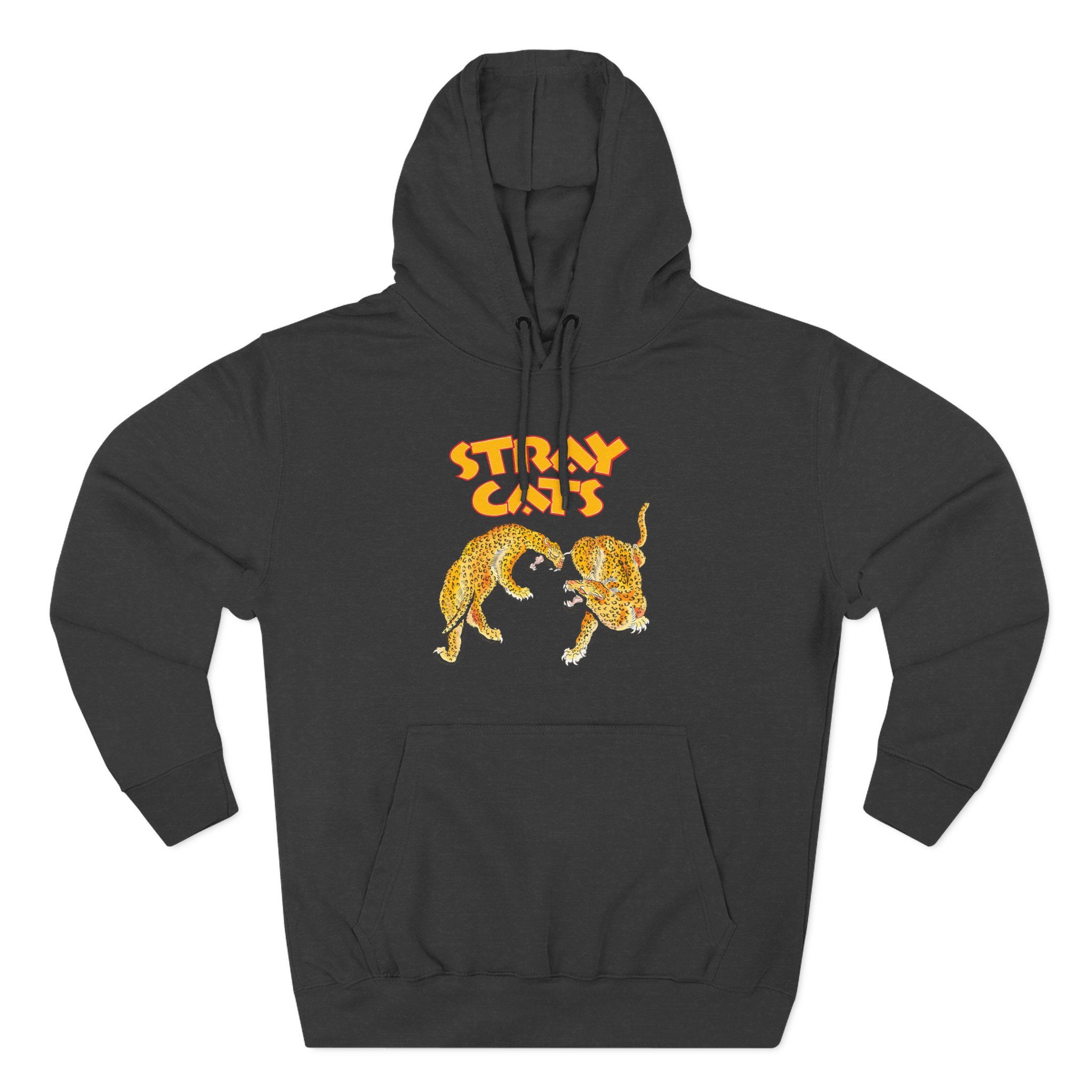 Stray Cats Cheetah Three-Panel Fleece Hoodie