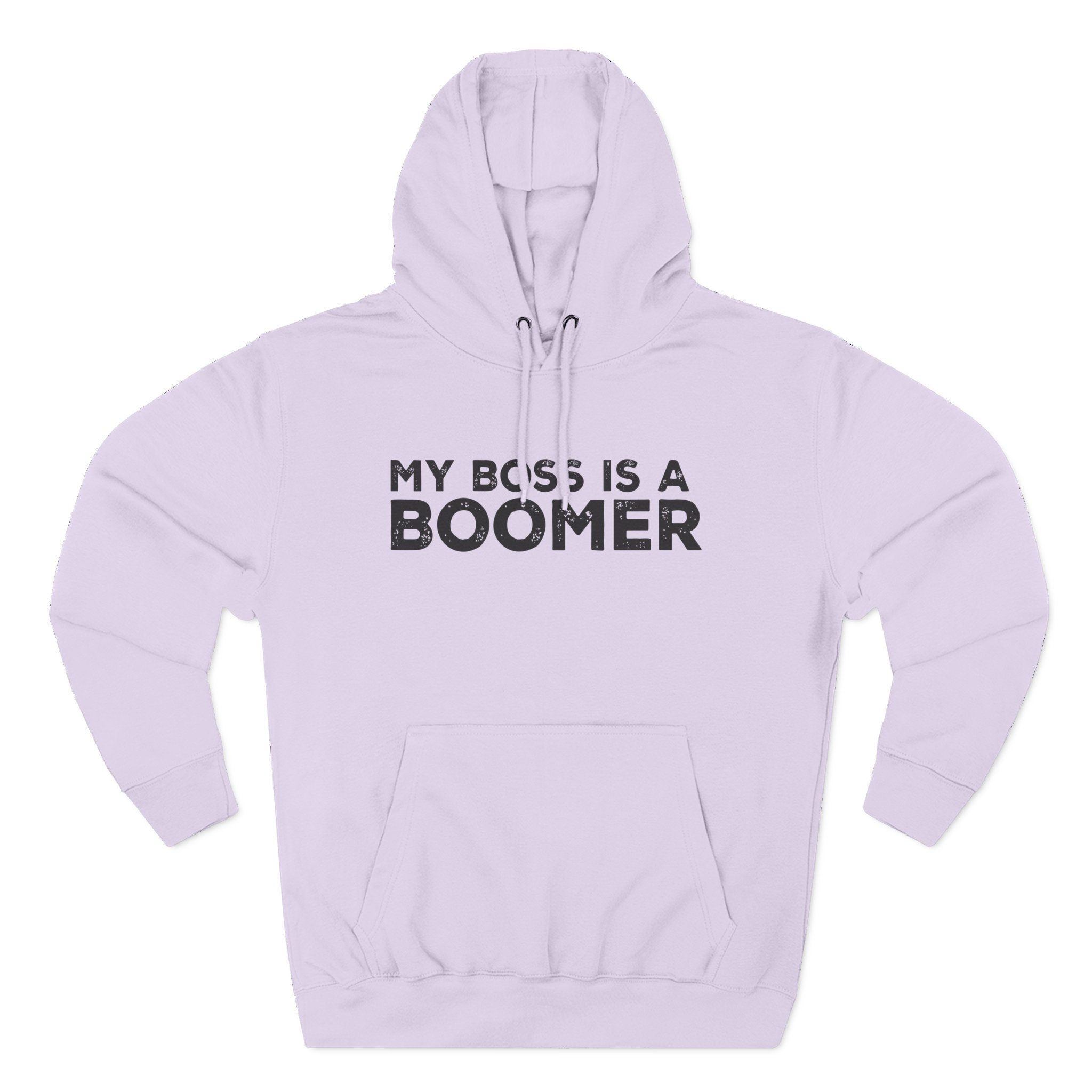 Kat Timpf My Boss is a Boomer Three-Panel Fleece Hoodie