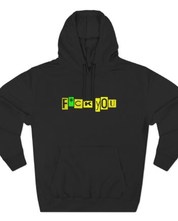 The Stooges Iggy Pop Fu Three-Panel Fleece Hoodie