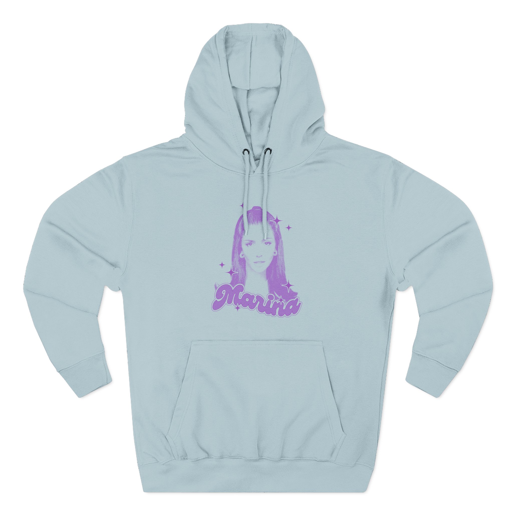 Marina Sparkles Three-Panel Fleece Hoodie