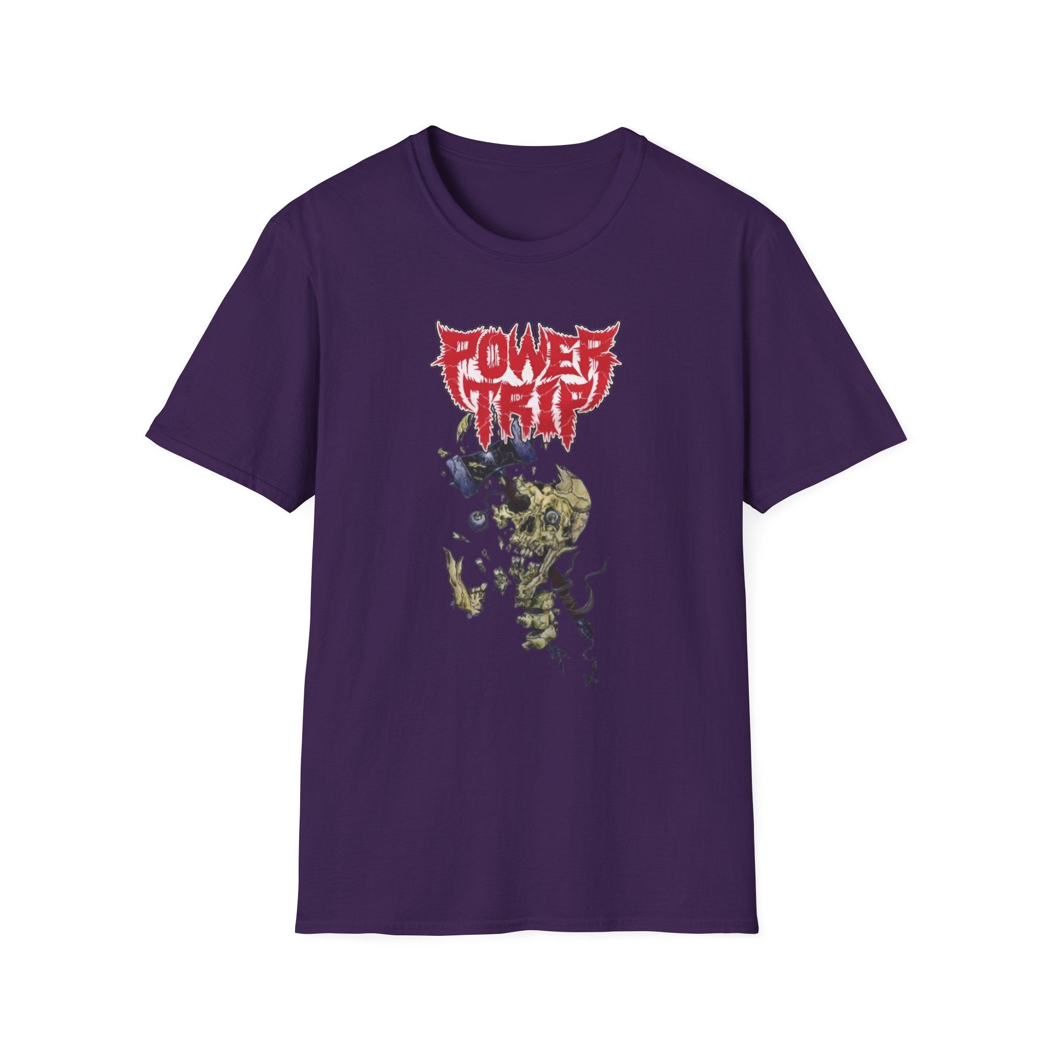 Power Trip Hammer Skull Unisex Softstyle T-Shirt