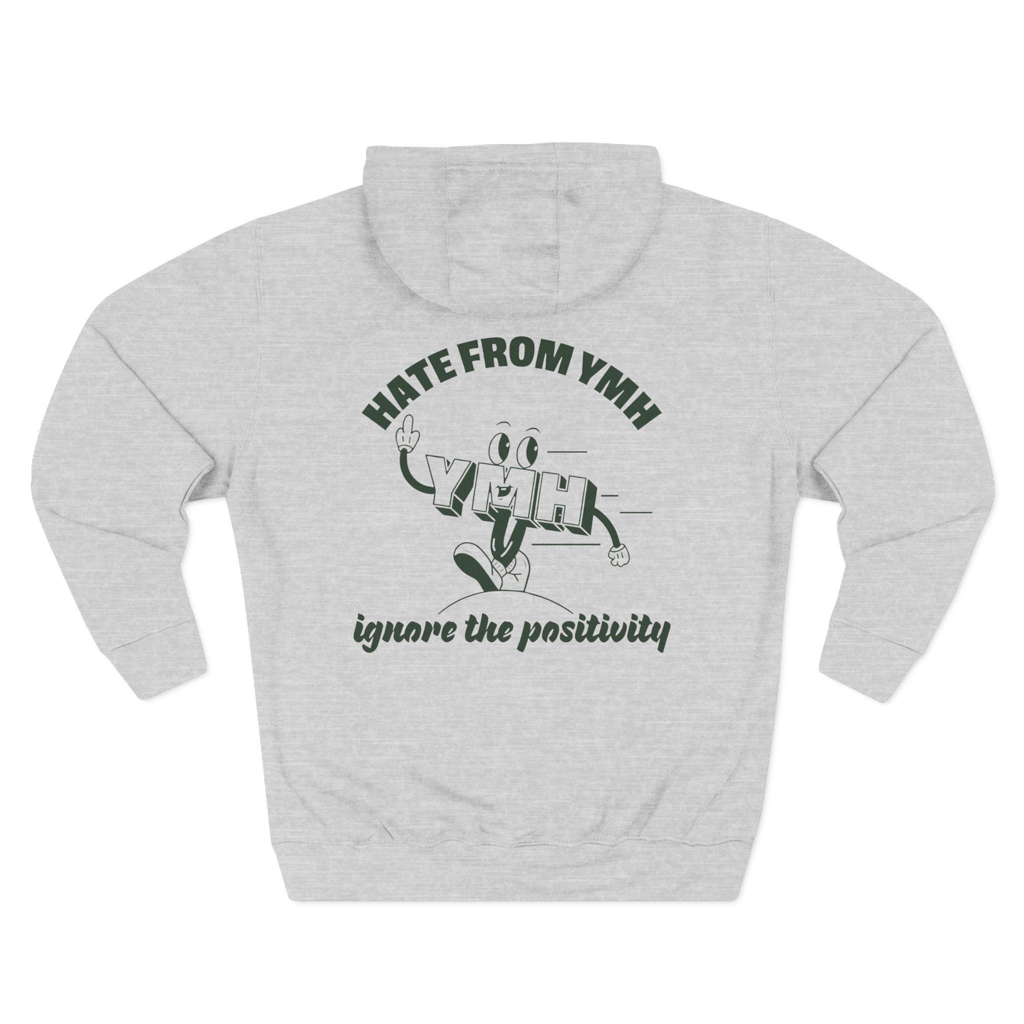 Ymh Hate From YMH Three-Panel Fleece Hoodie