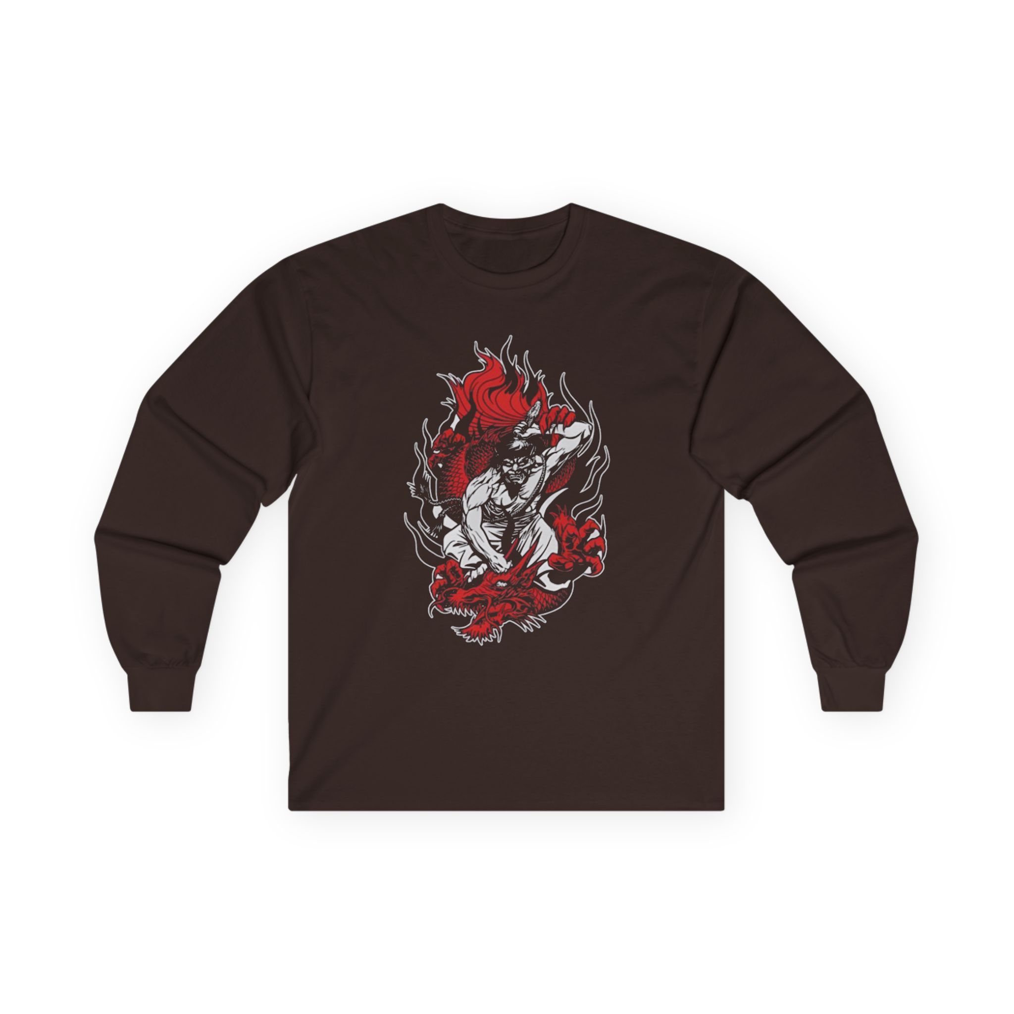 100 Demons Samurai Dragon Unisex Ultra Cotton Long Sleeve Tee