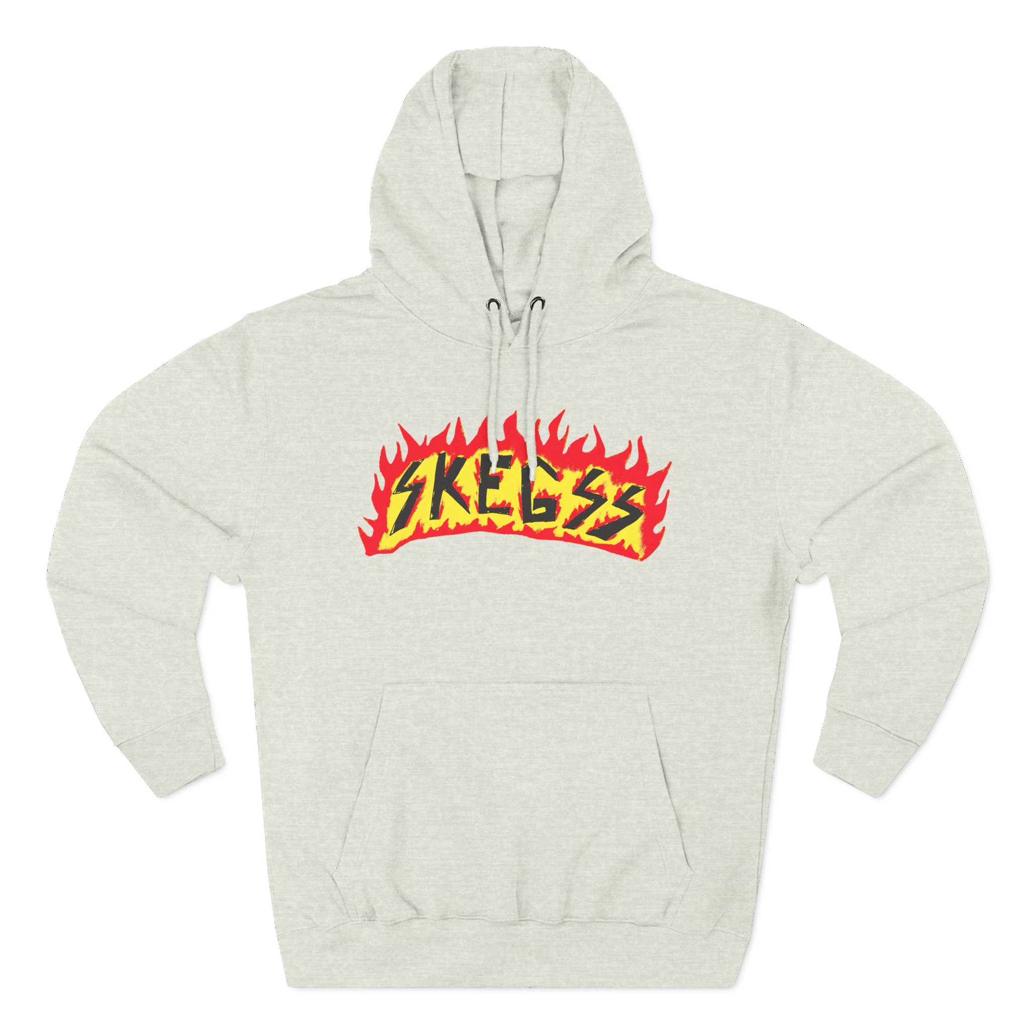 Skegss Flame Logo Three-Panel Fleece Hoodie