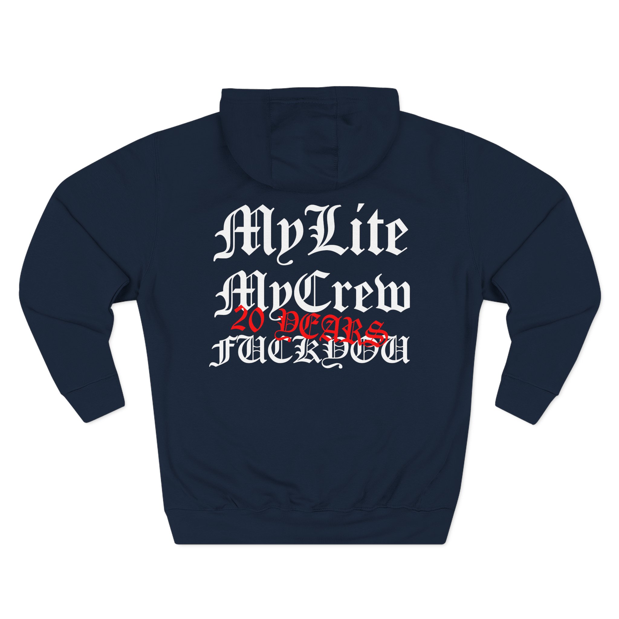 100 Demons Brass City Three-Panel Fleece Hoodie