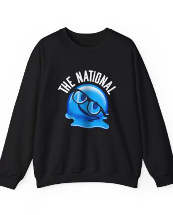 The National Melting Emoji Unisex Heavy Blend Crewneck Sweatshirt