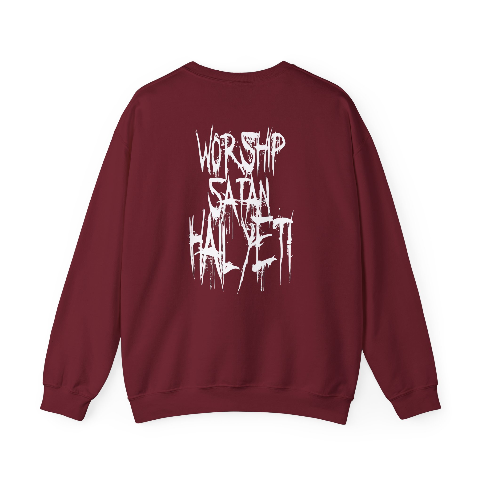 All Hail the Yeti Worship Satan Unisex Heavy Blendâ„¢ Crewneck Sweatshirt