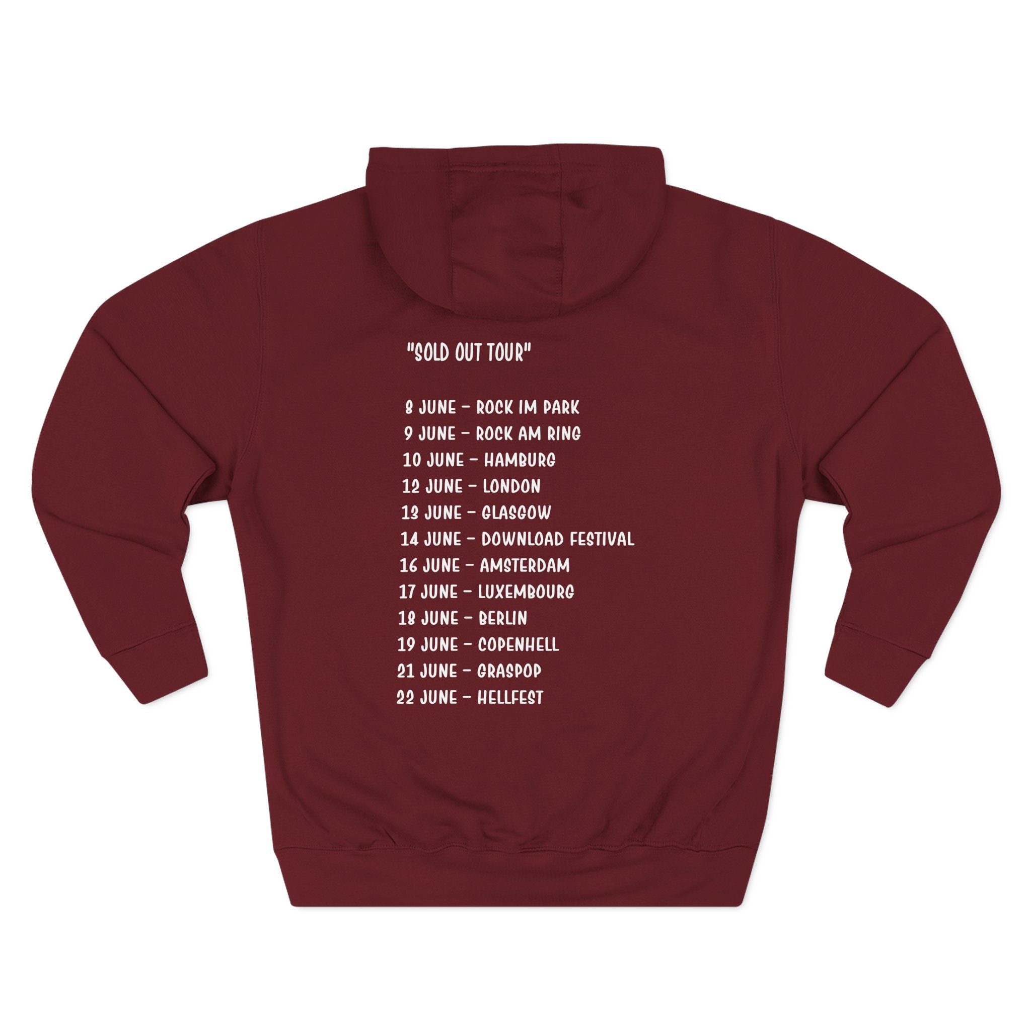 Eagles of Death Metal Sold Out Tour Three-Panel Fleece Hoodie