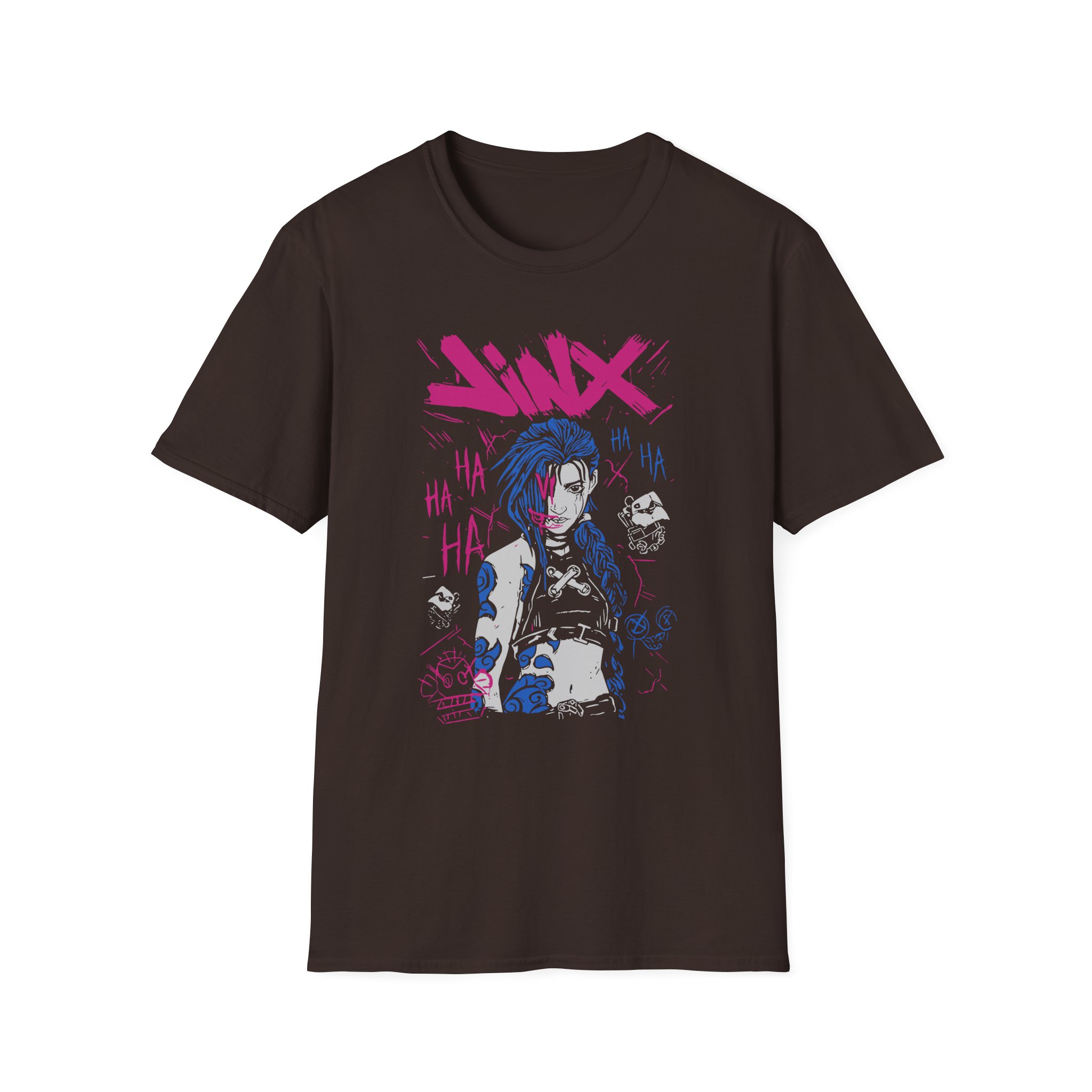 Jinx Arcane Art Unisex Softstyle T-Shirt