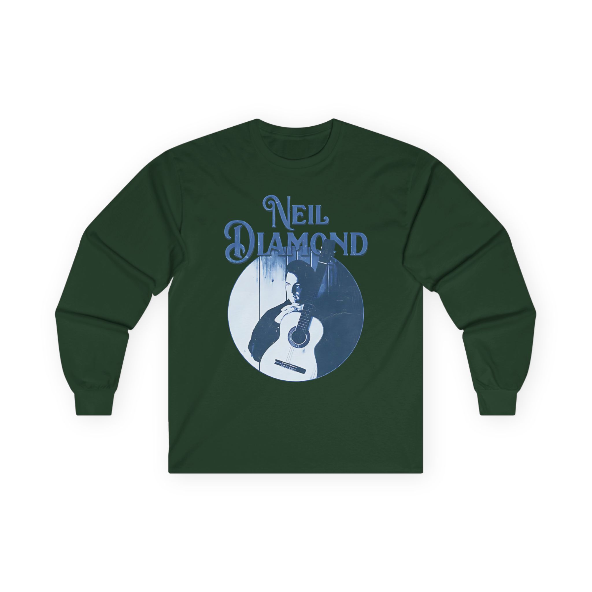 Neil Diamond Circle Guitar Unisex Ultra Cotton Long Sleeve Tee