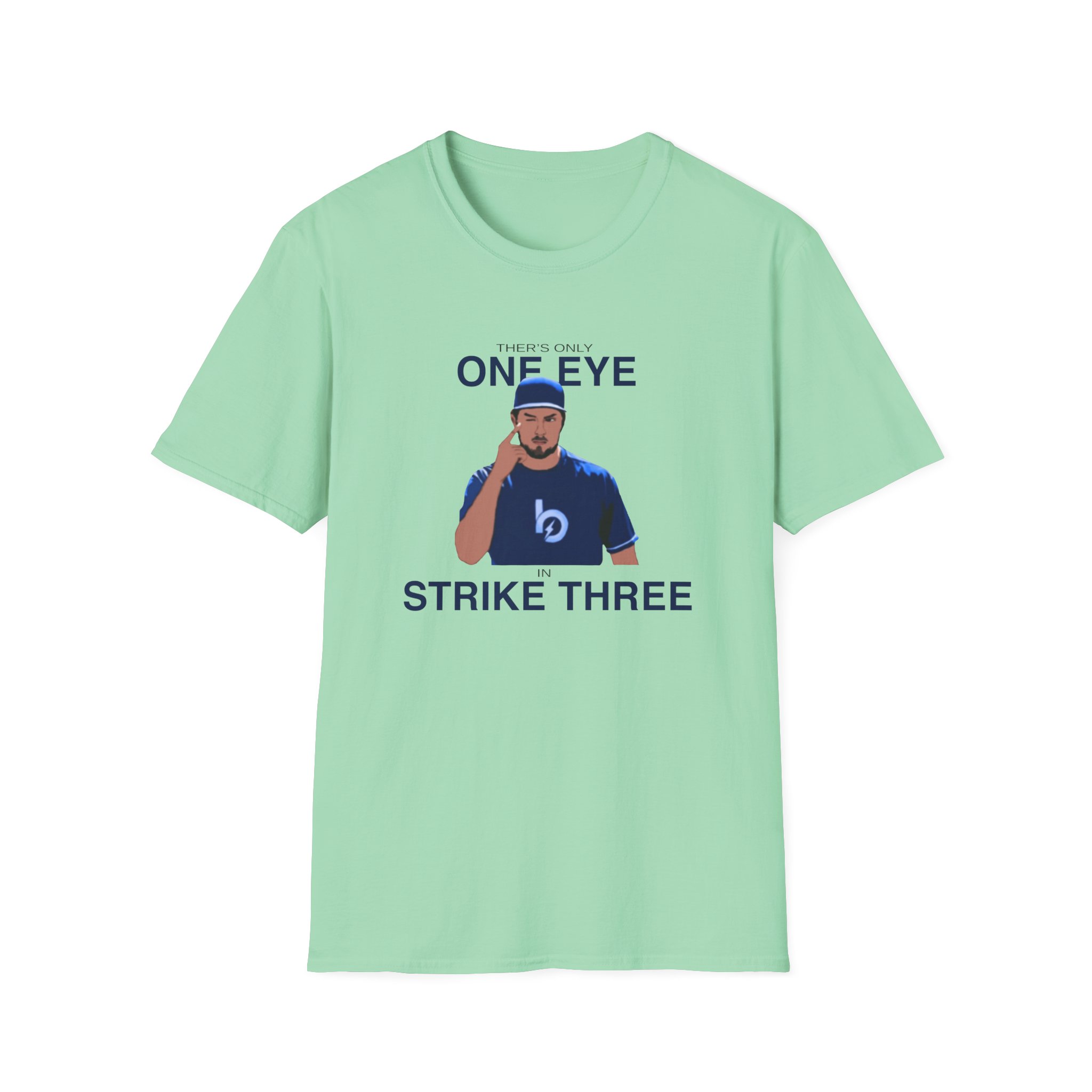 Trevor Bauer One Eye Strike Three Unisex Softstyle T-Shirt