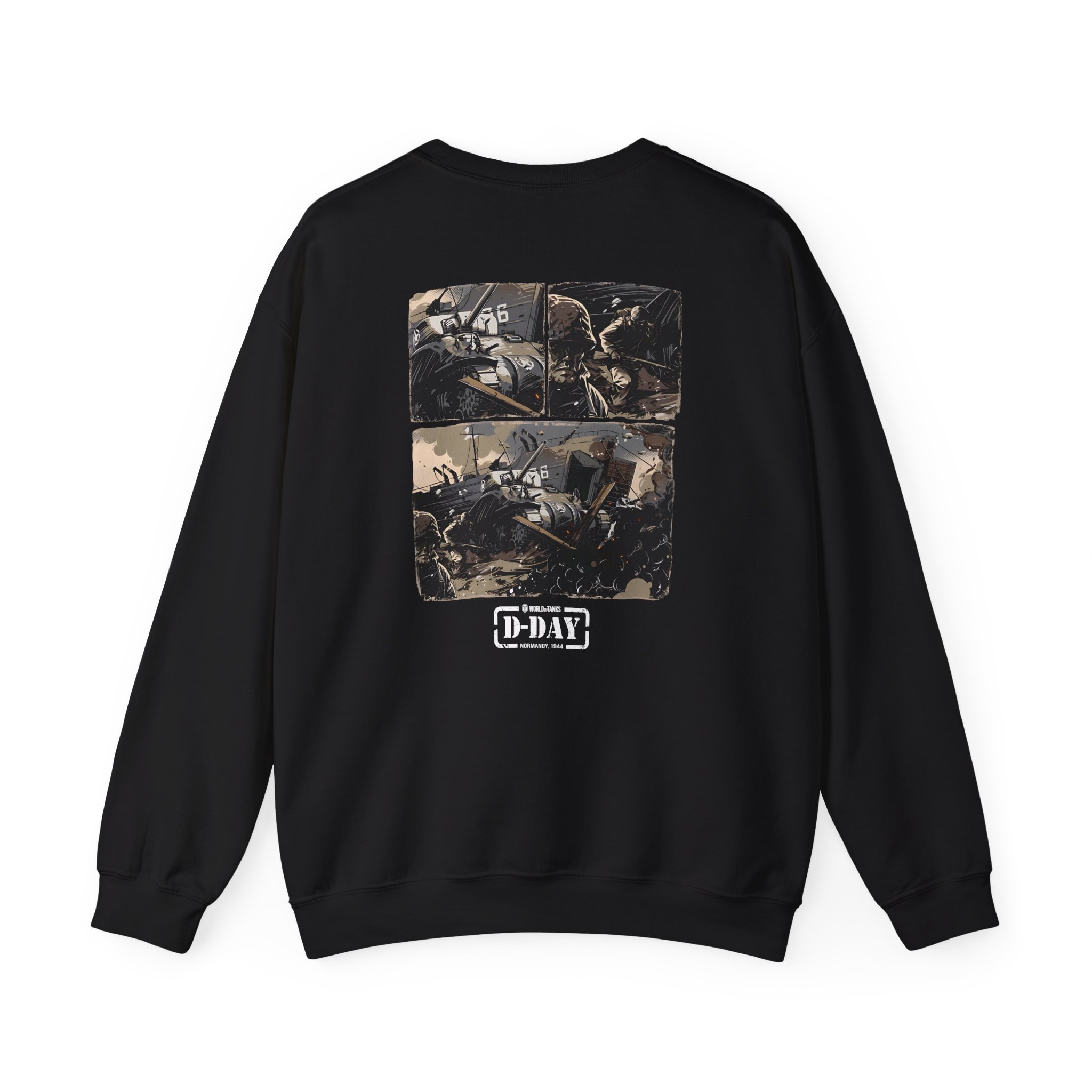 World of Tank Wot D-day Fury Storm Unisex Heavy Blendâ„¢ Crewneck Sweatshirt