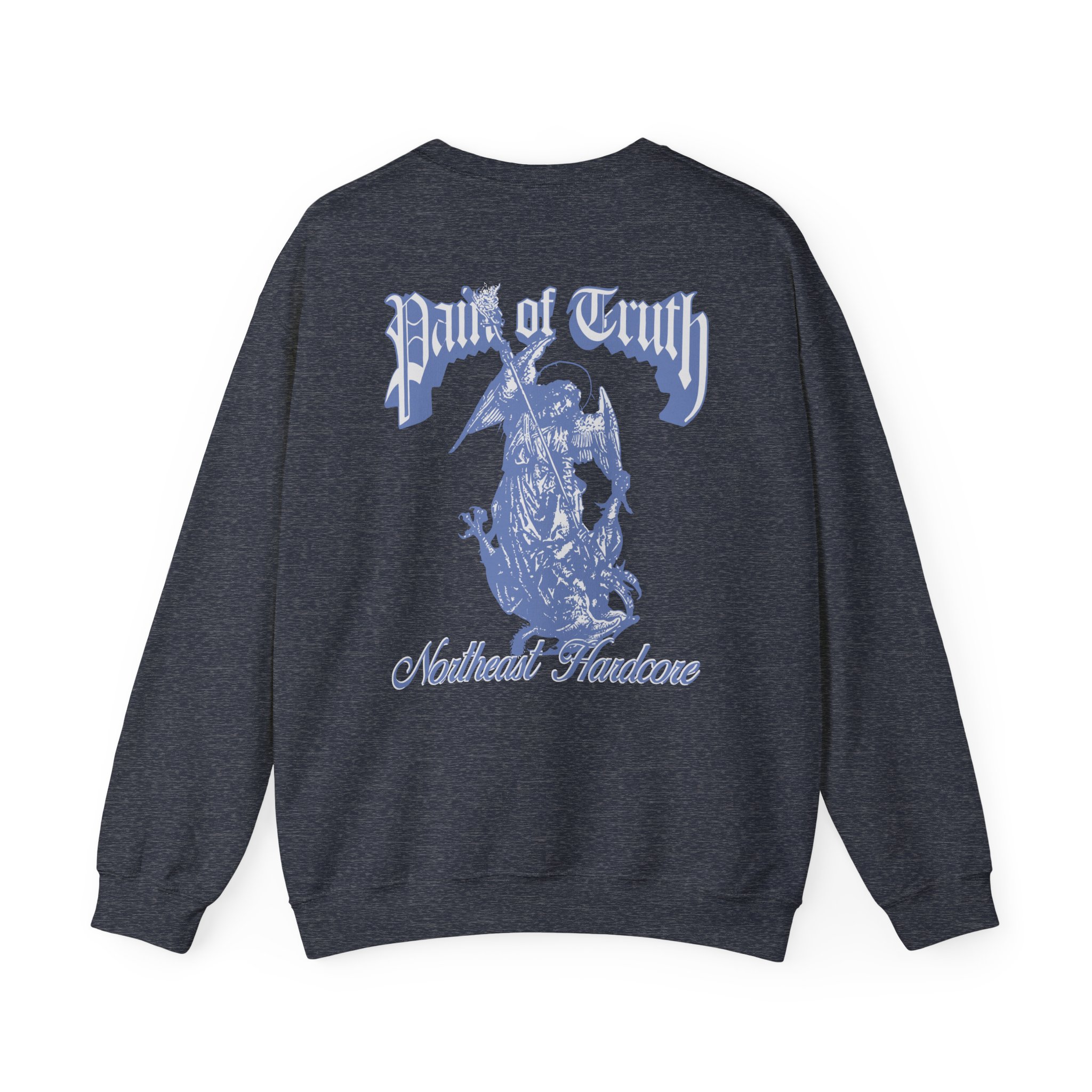 Pain of Truth Not Through Blood Unisex Heavy Blendâ„¢ Crewneck Sweatshirt