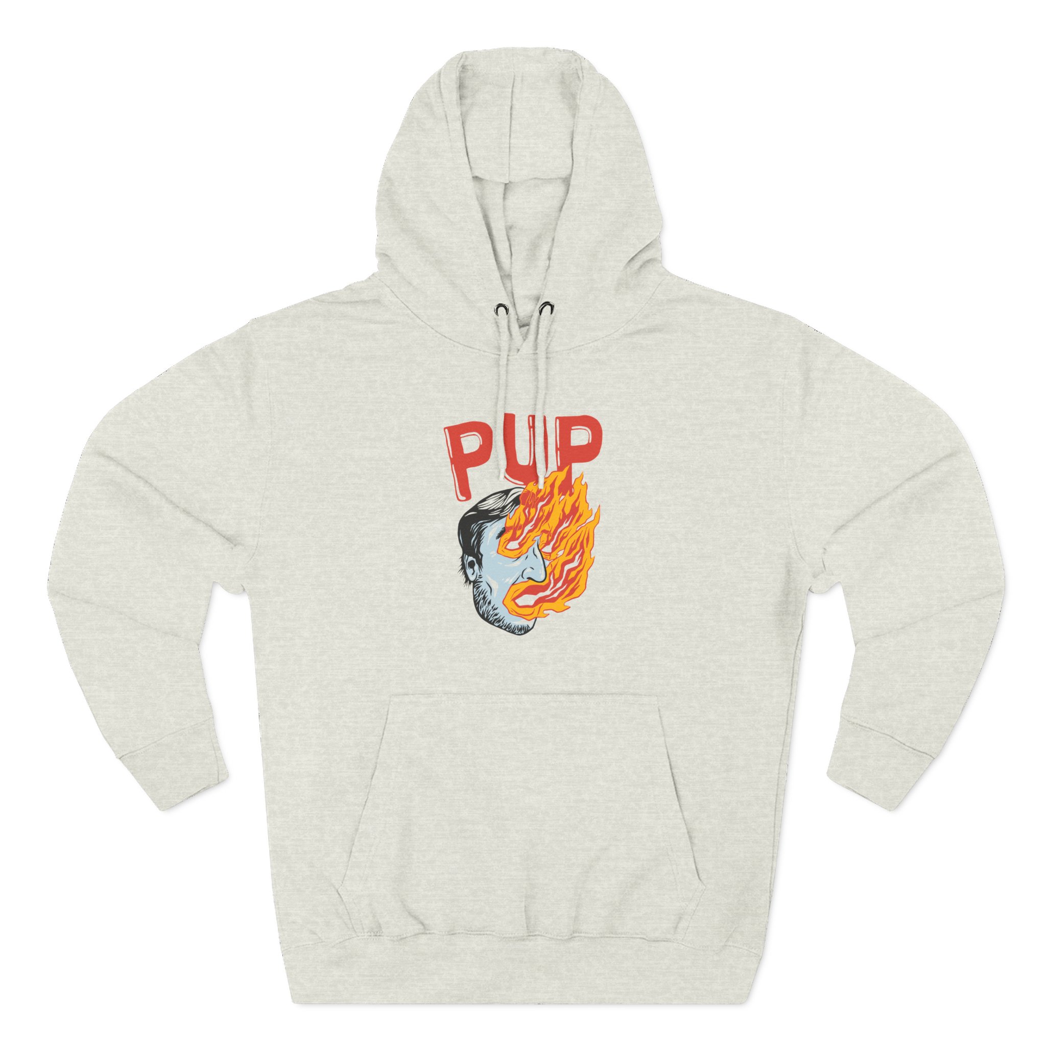 Pup I Hope the World Explodes Three-Panel Fleece Hoodie