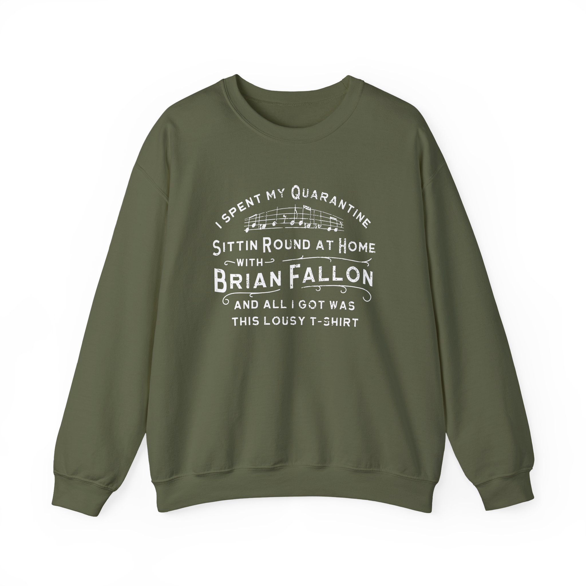 Brian Fallon Sittin Round Unisex Heavy Blendâ„¢ Crewneck Sweatshirt