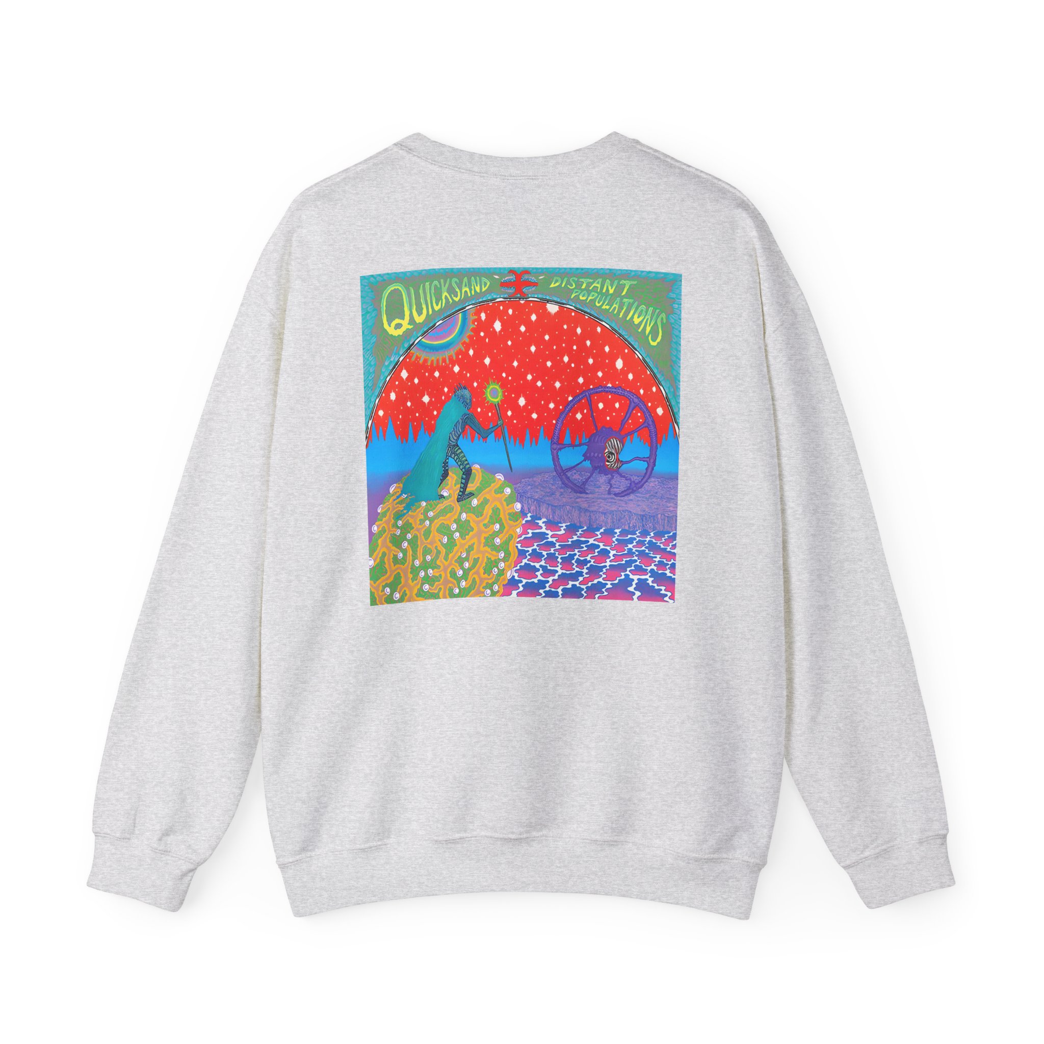 Quicksand Distant Populations Unisex Heavy Blendâ„¢ Crewneck Sweatshirt