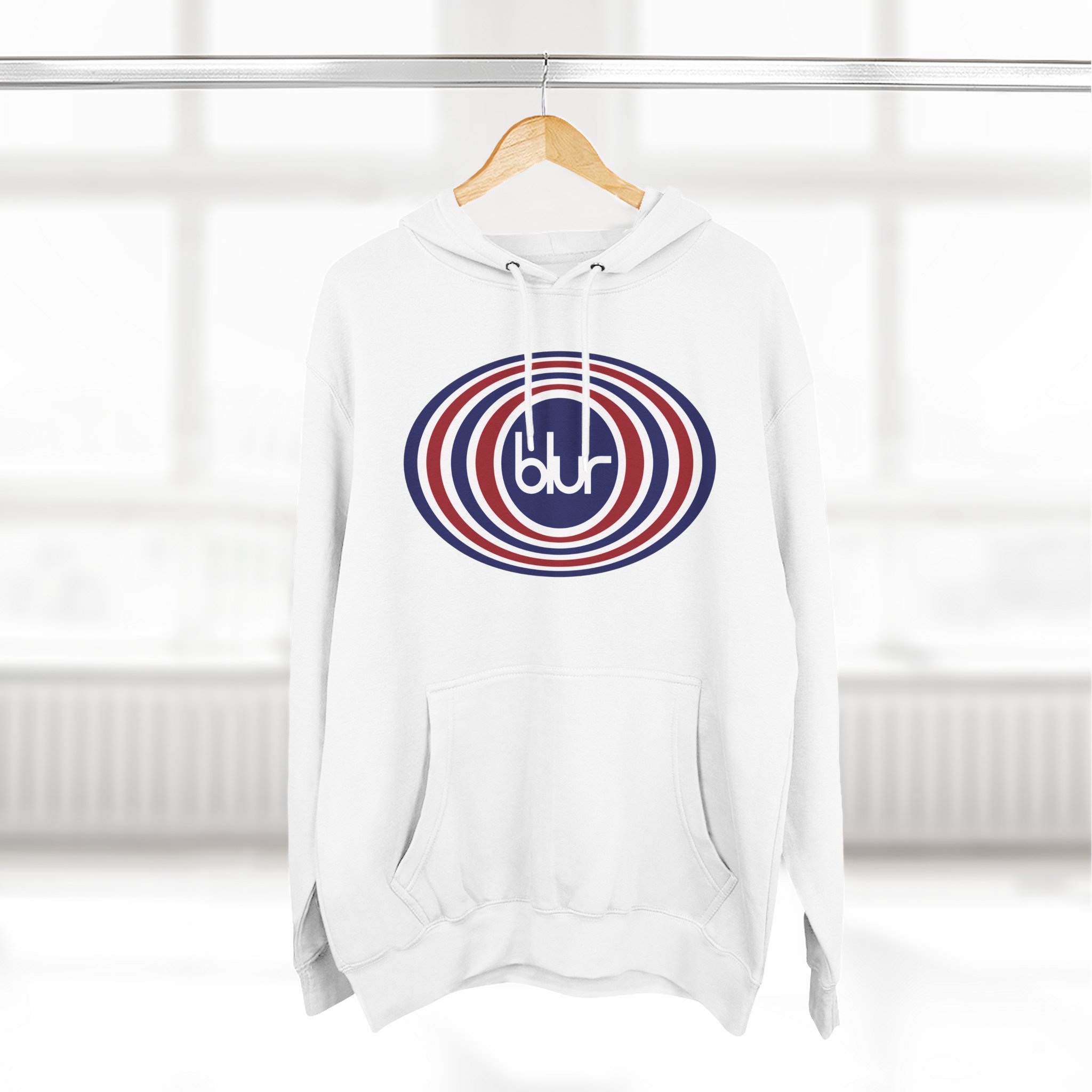 Blur Three-Panel Fleece Hoodie