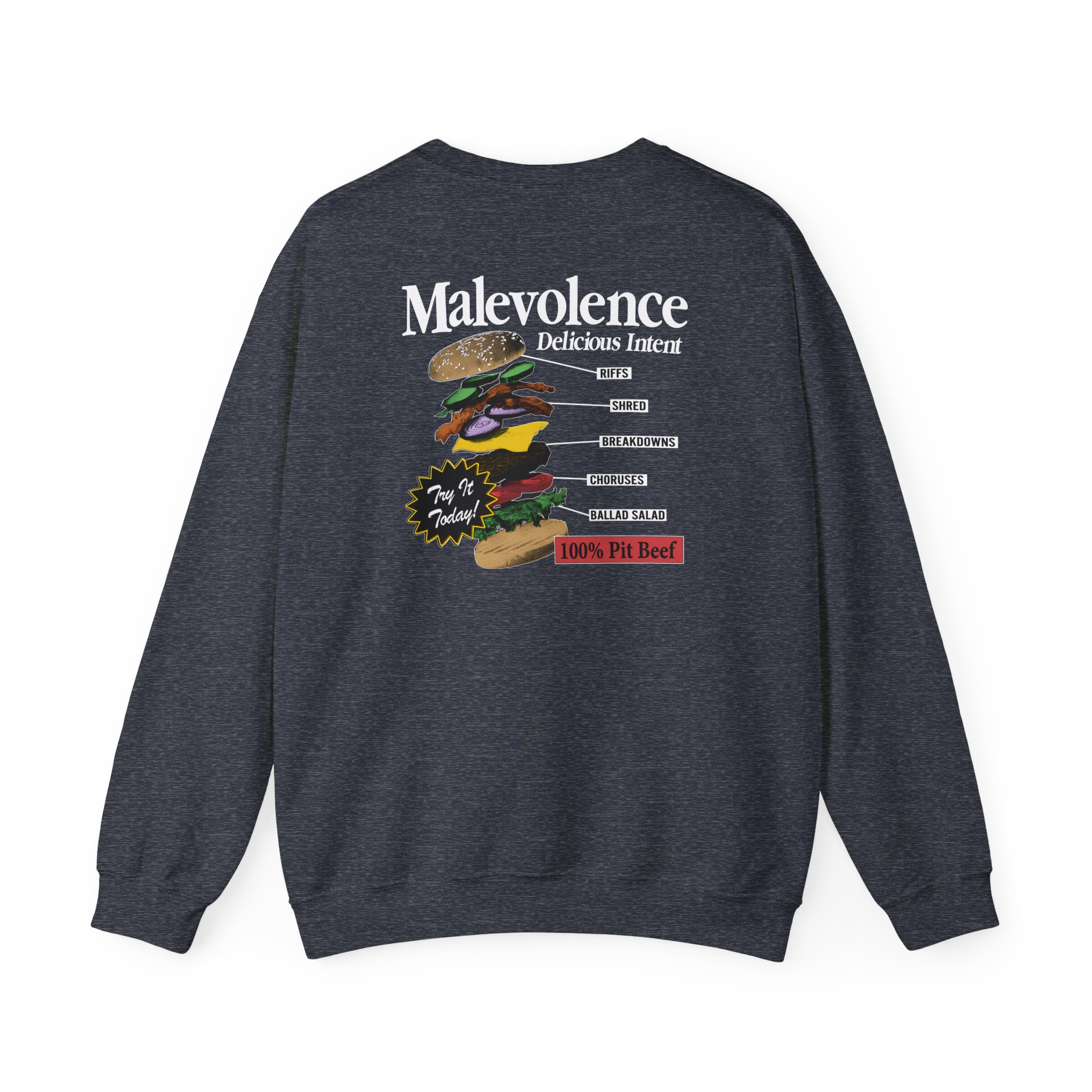 Malevolence Pit Beef Unisex Heavy Blend Crewneck Sweatshirt