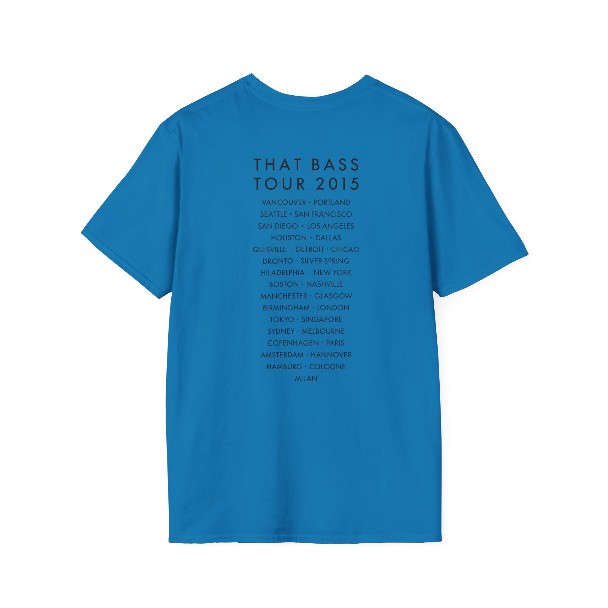 Meghan Trainor Title Pose Turquoise Unisex Softstyle T-Shirt
