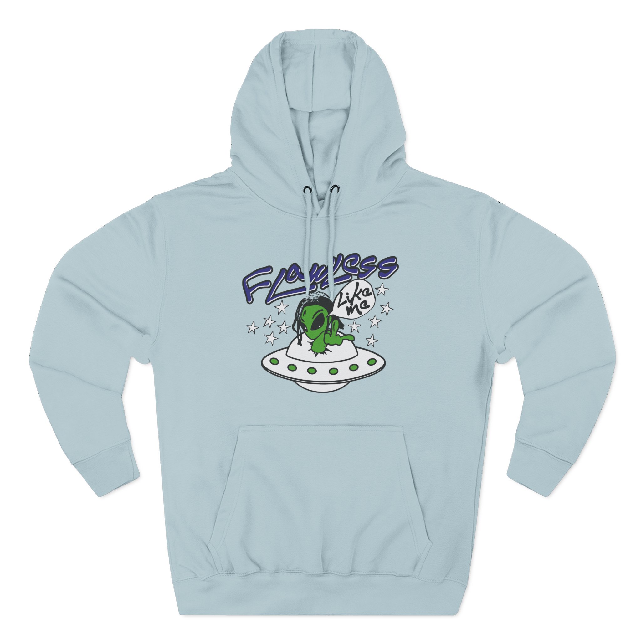 Lucki Flawless Like Me Alien Three-Panel Fleece Hoodie