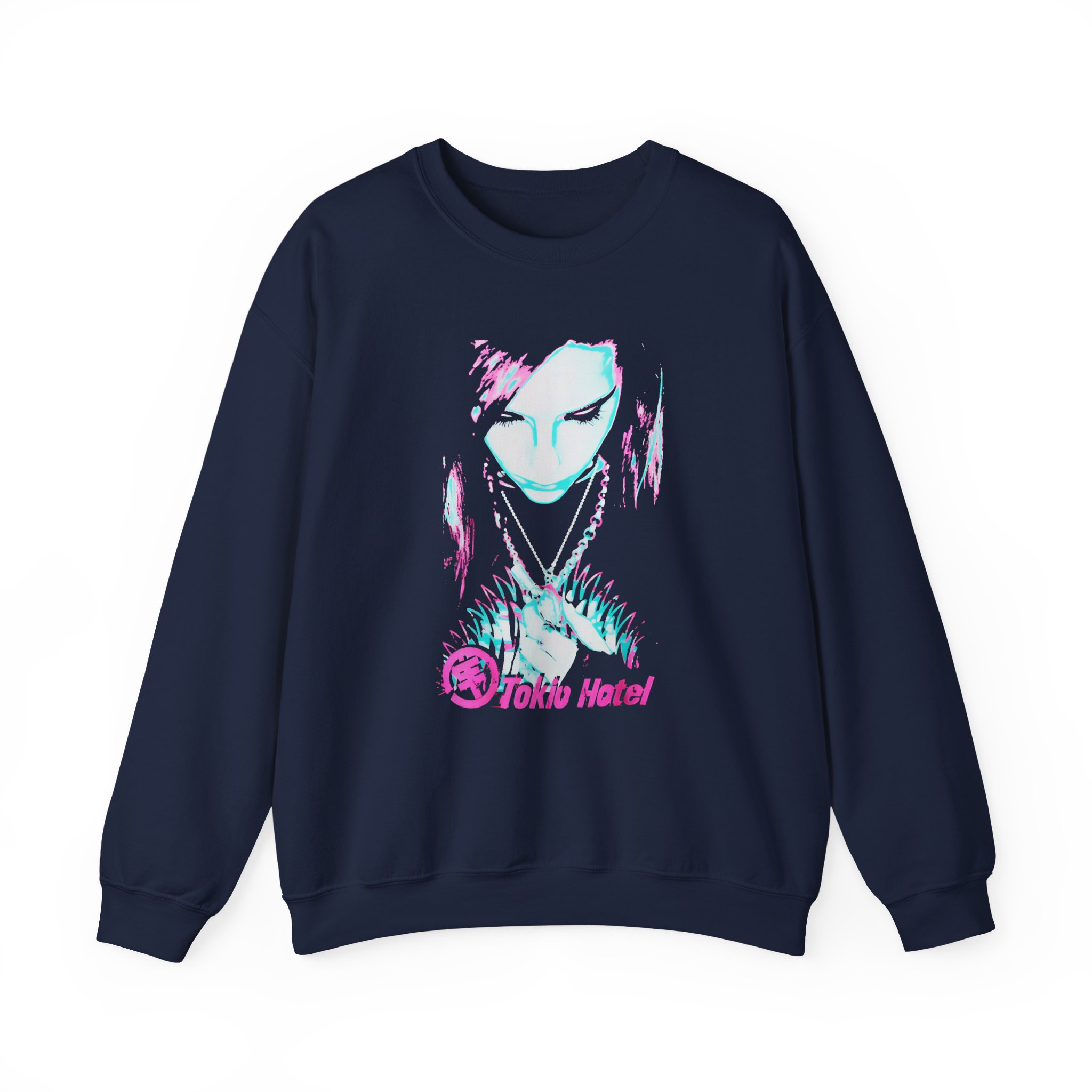 Kaulitz Hills Tokio Hotel Face Unisex Heavy Blendâ„¢ Crewneck Sweatshirt
