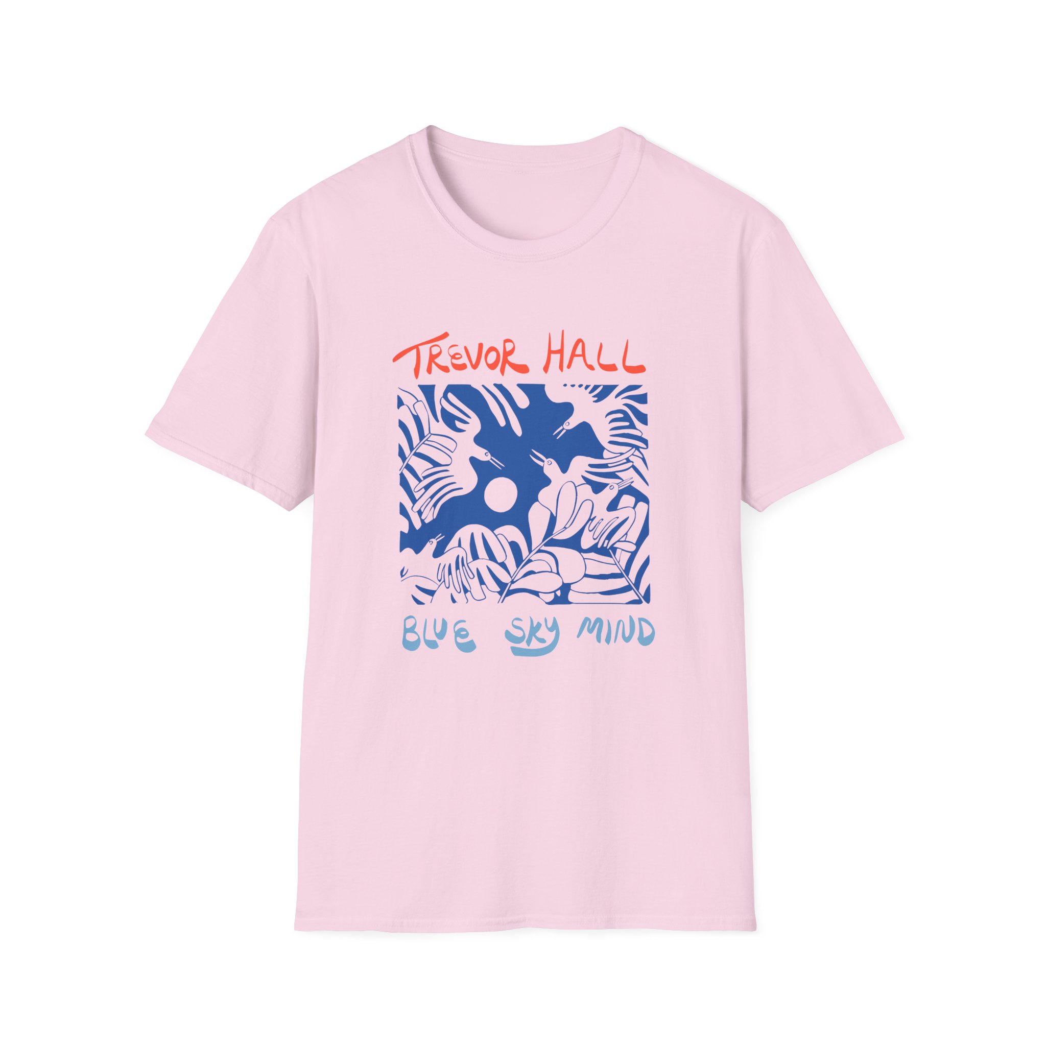 Trevor Hall Blue Sky Mind Birds Unisex Softstyle T-Shirt