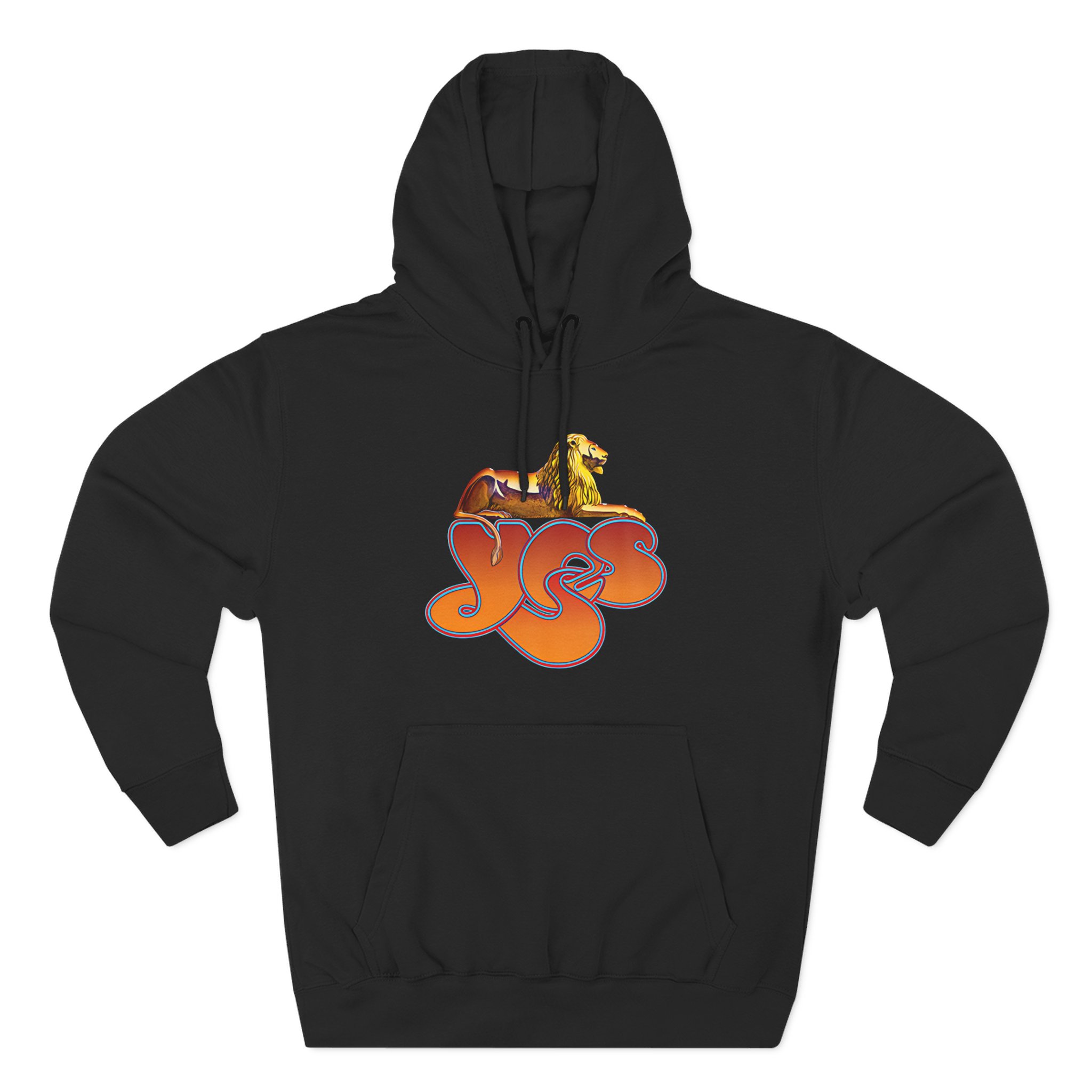 Yes Lion Logo Three-Panel Fleece Hoodie