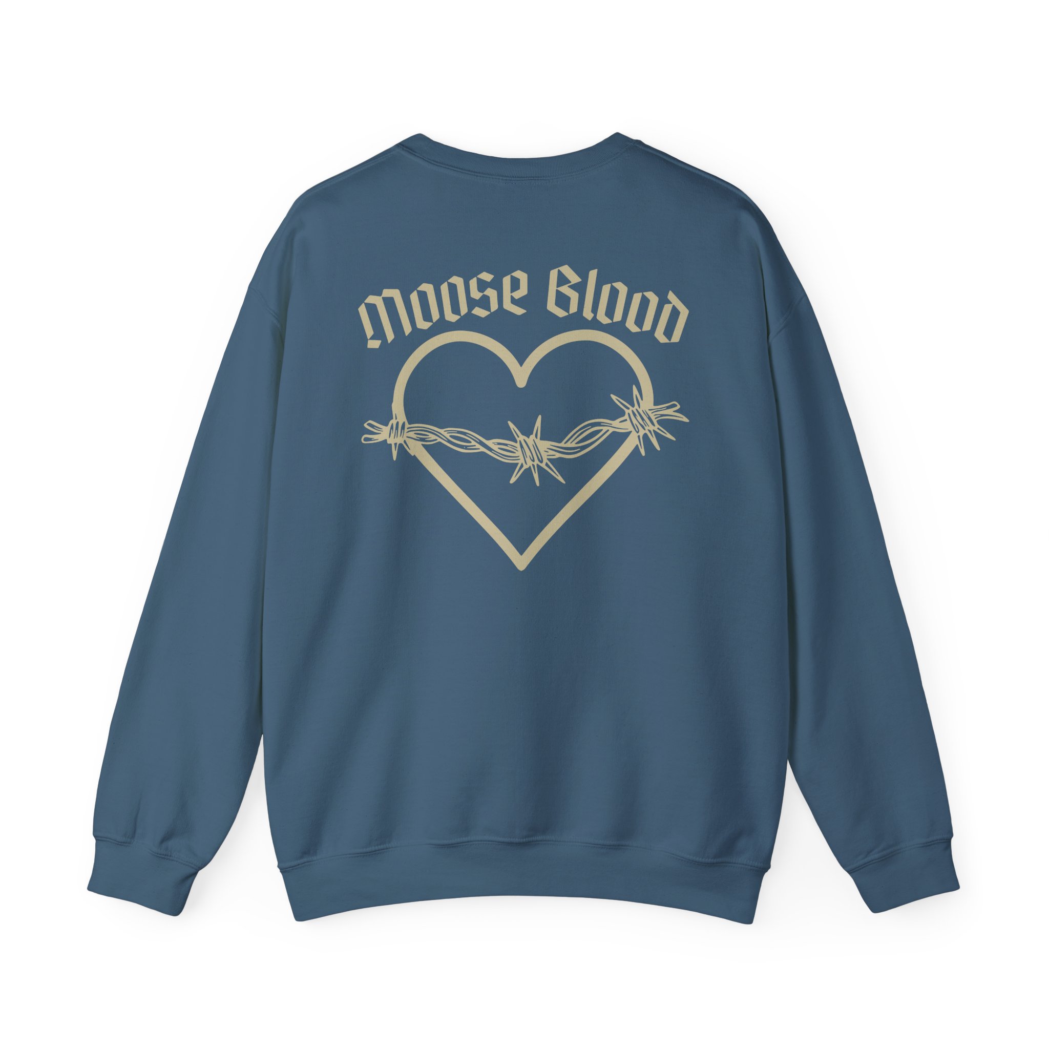 Moose Blood Barbed Wire Heart Unisex Heavy Blendâ„¢ Crewneck Sweatshirt