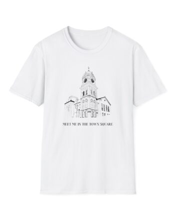 Nina Dobrev Eet Me in the Town Square Unisex Softstyle T-Shirt