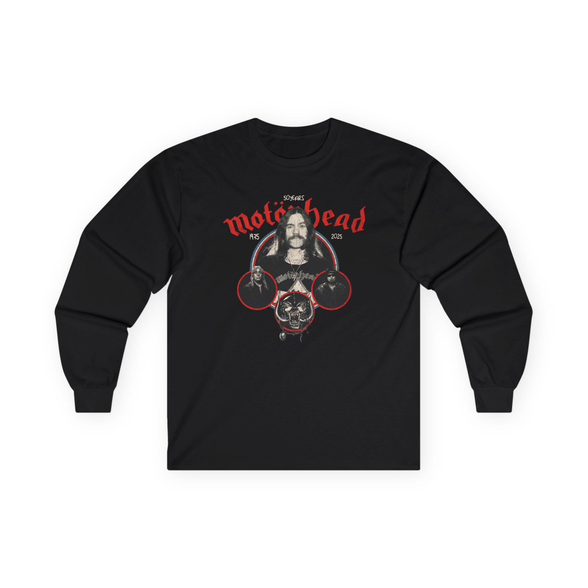 Lemmy 50 Years Raglan Unisex Ultra Cotton Long Sleeve Tee