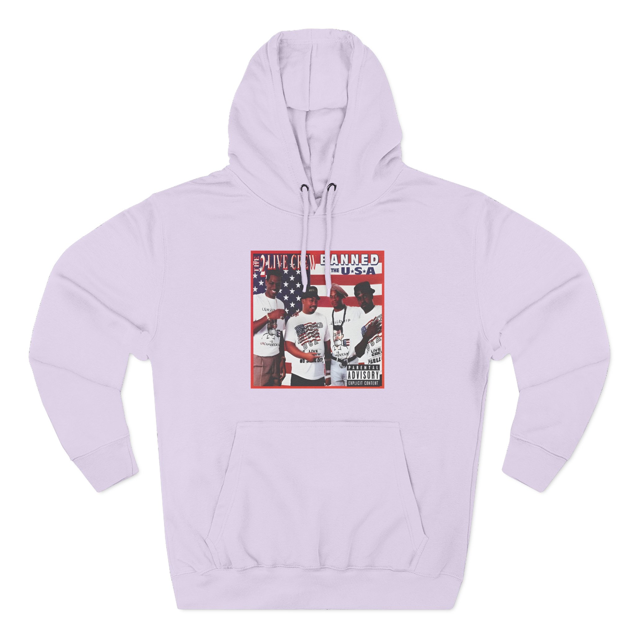 2 Live Crew Banned in the Usa Three-Panel Fleece Hoodie