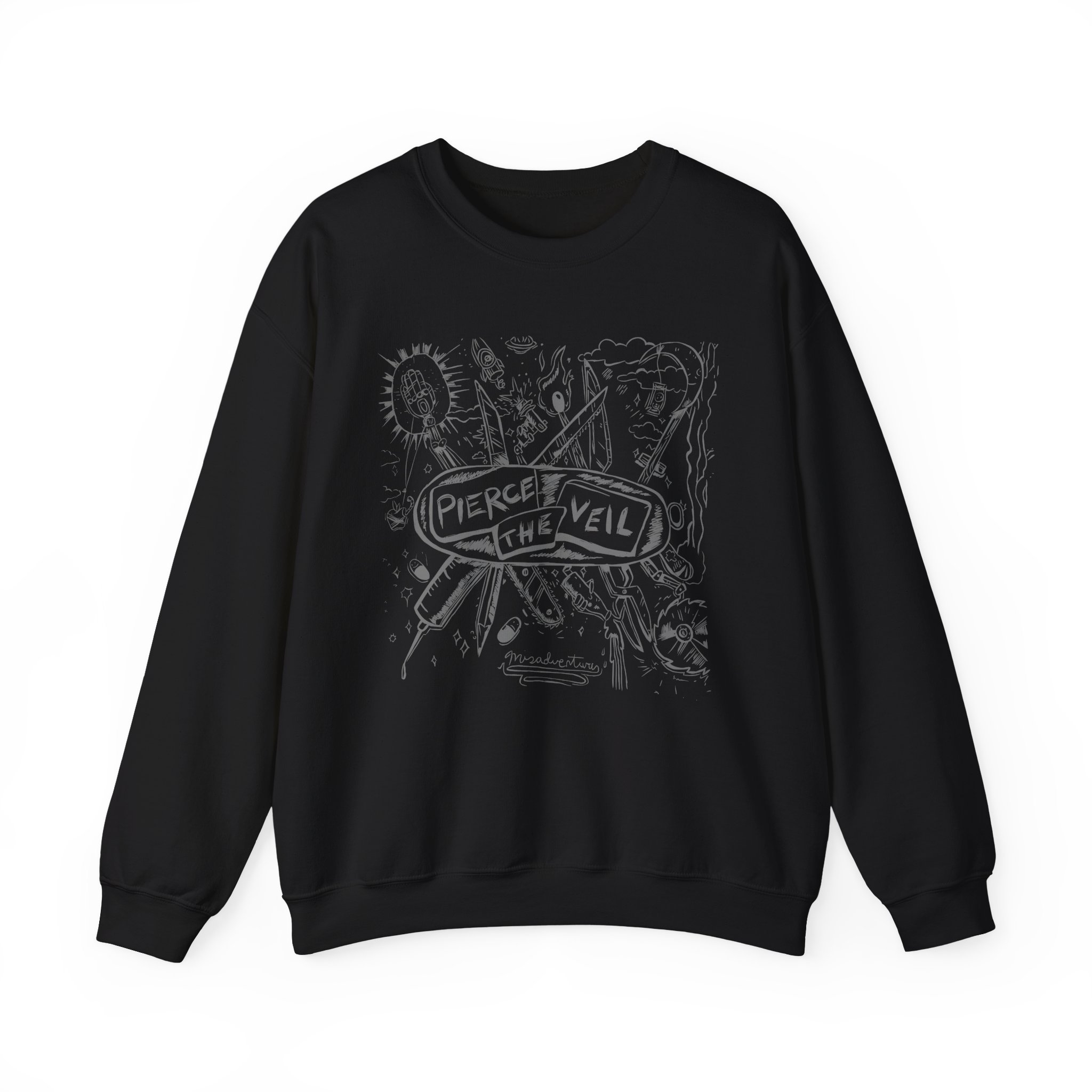 Pierce the Veil Misadventures Unisex Heavy Blendâ„¢ Crewneck Sweatshirt