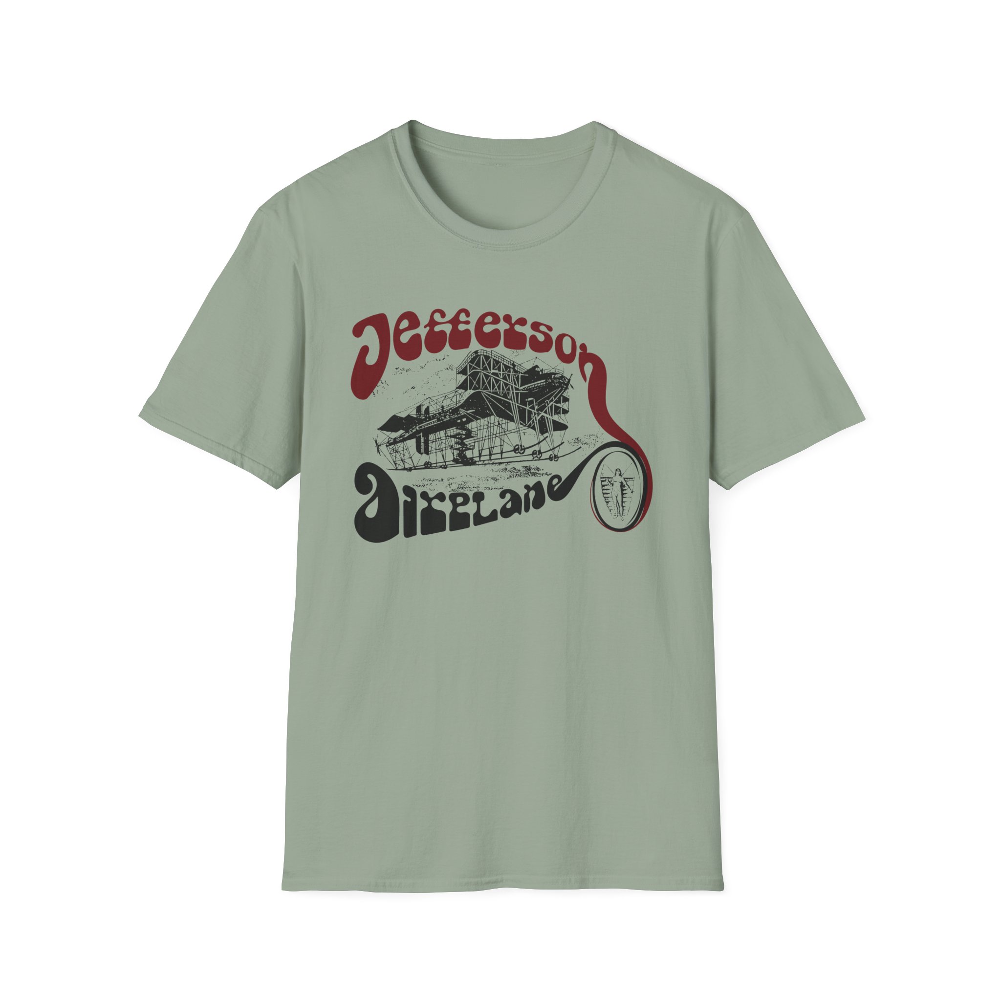 Jefferson Airplane Vintage Plane Unisex Softstyle T-Shirt