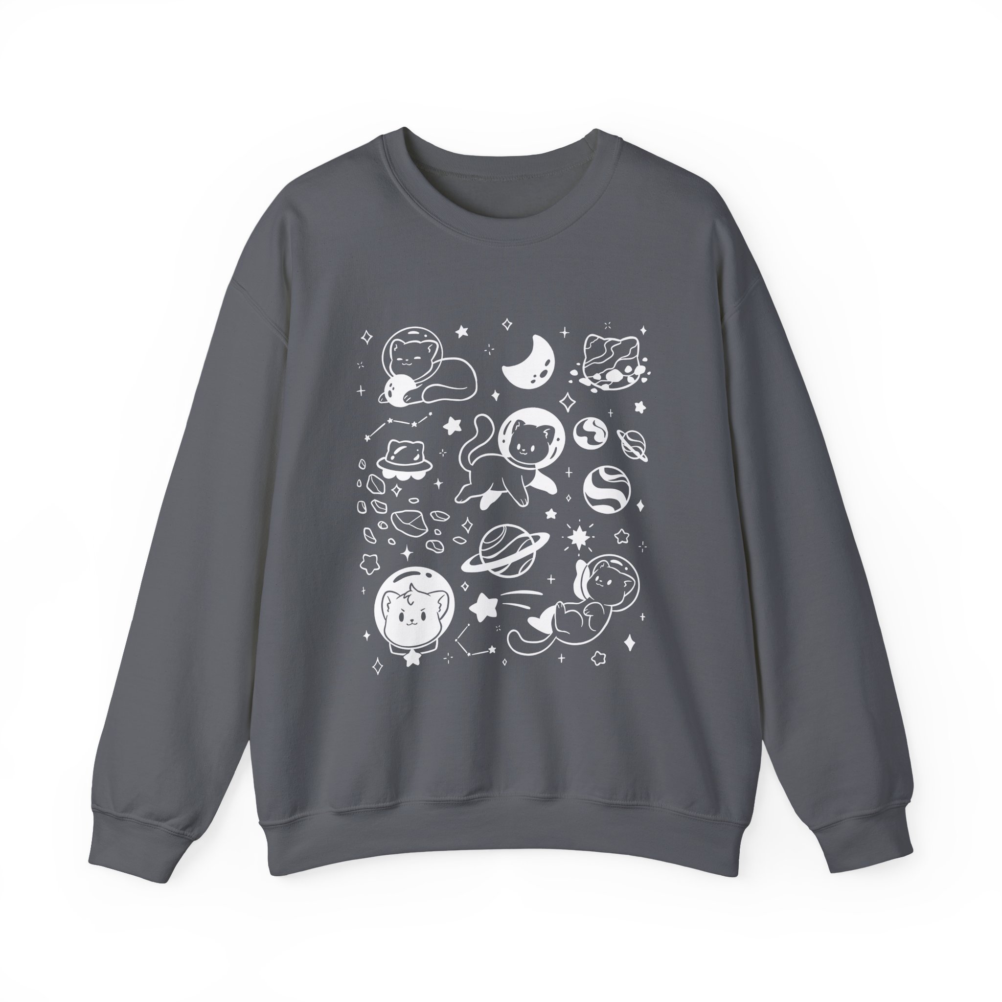 Shubble Space Cats Unisex Heavy Blendâ„¢ Crewneck Sweatshirt