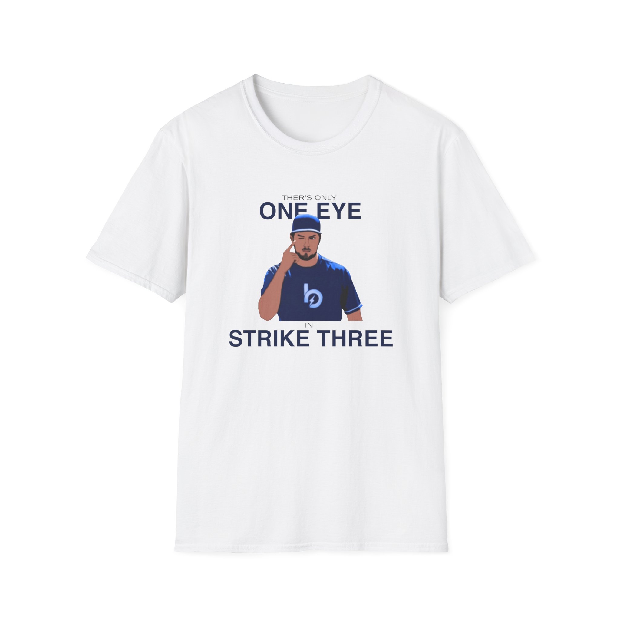 Trevor Bauer One Eye Strike Three Unisex Softstyle T-Shirt