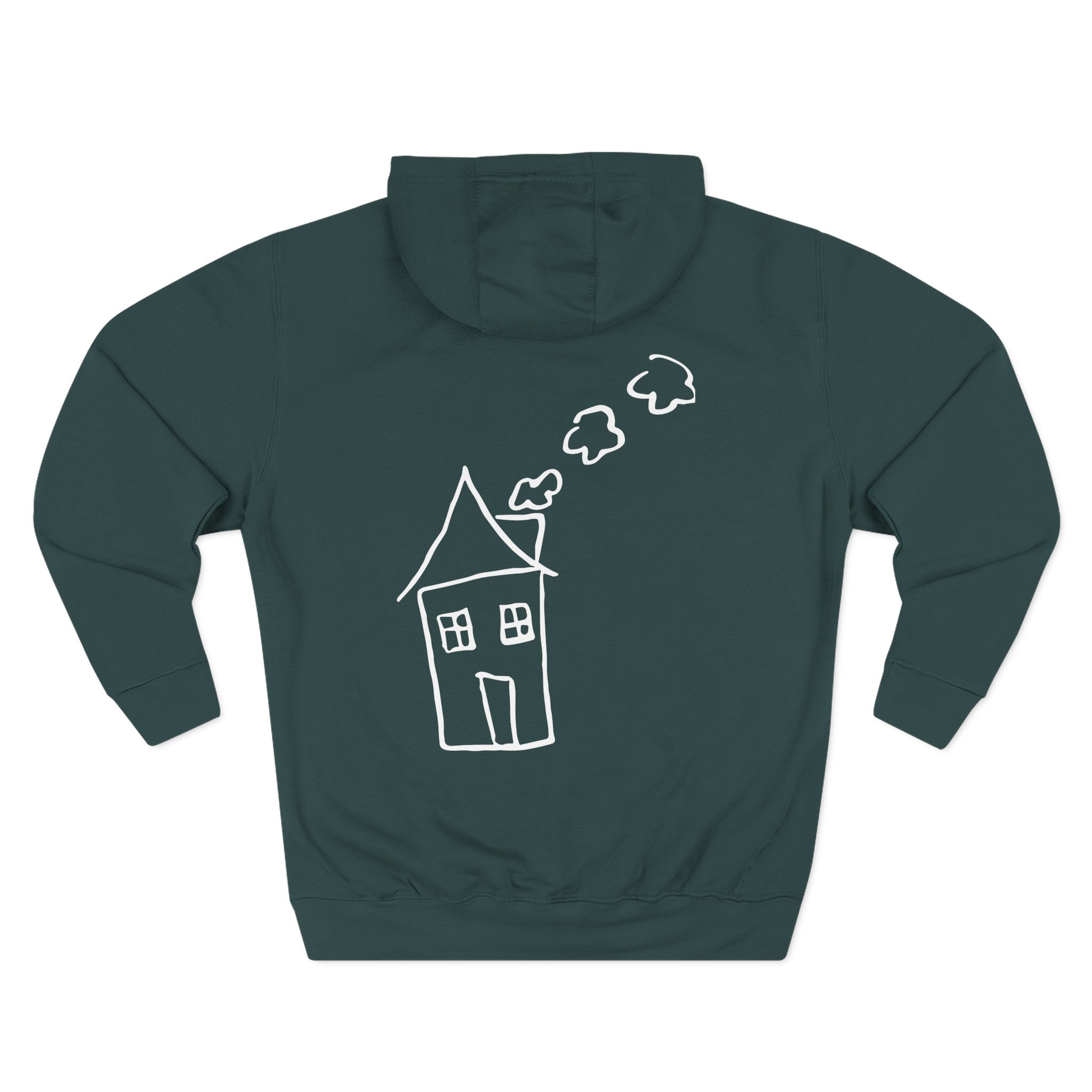 Aitch Pocket Logo Three-Panel Fleece Hoodie