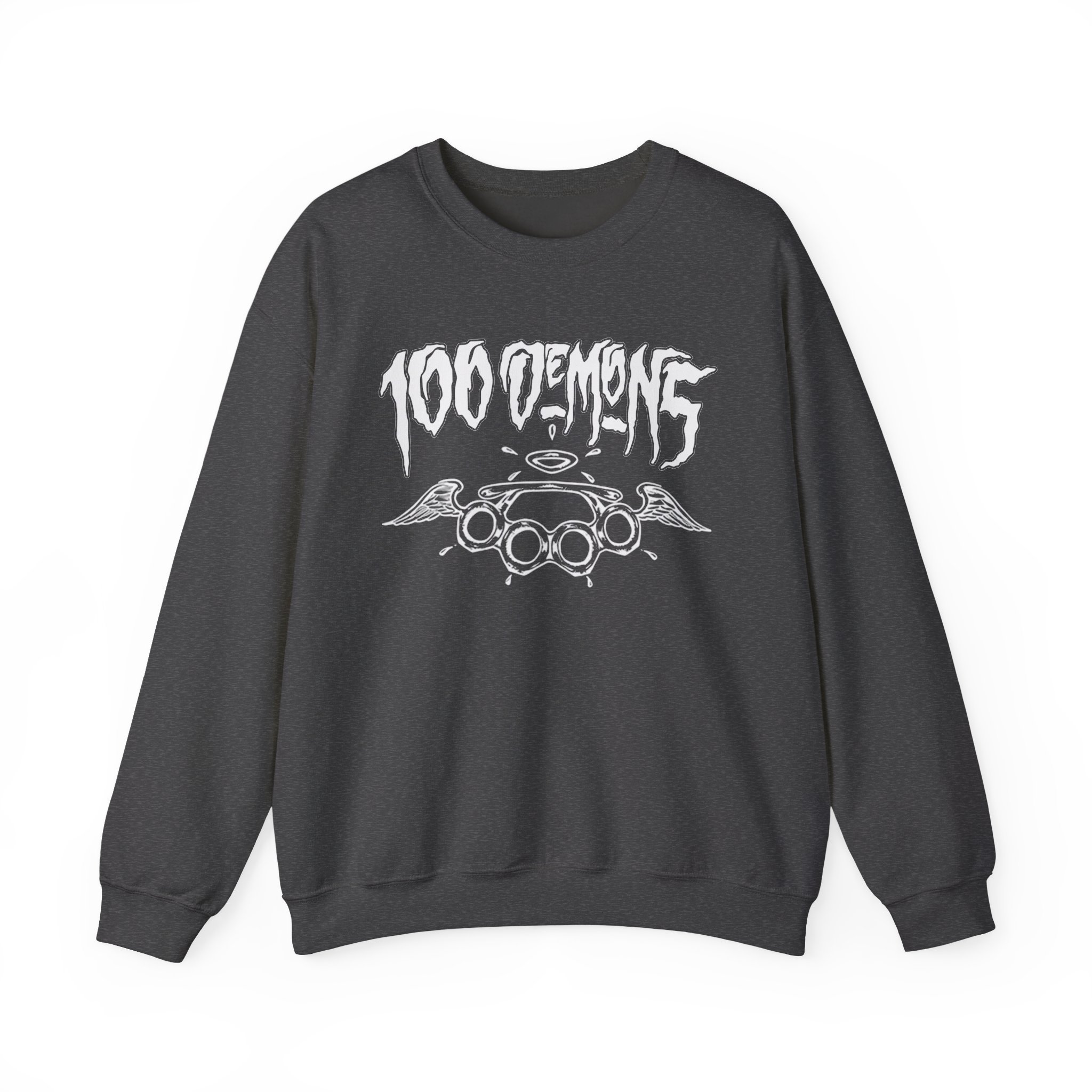 100 Demons Spade Sickle Unisex Heavy Blendâ„¢ Crewneck Sweatshirt