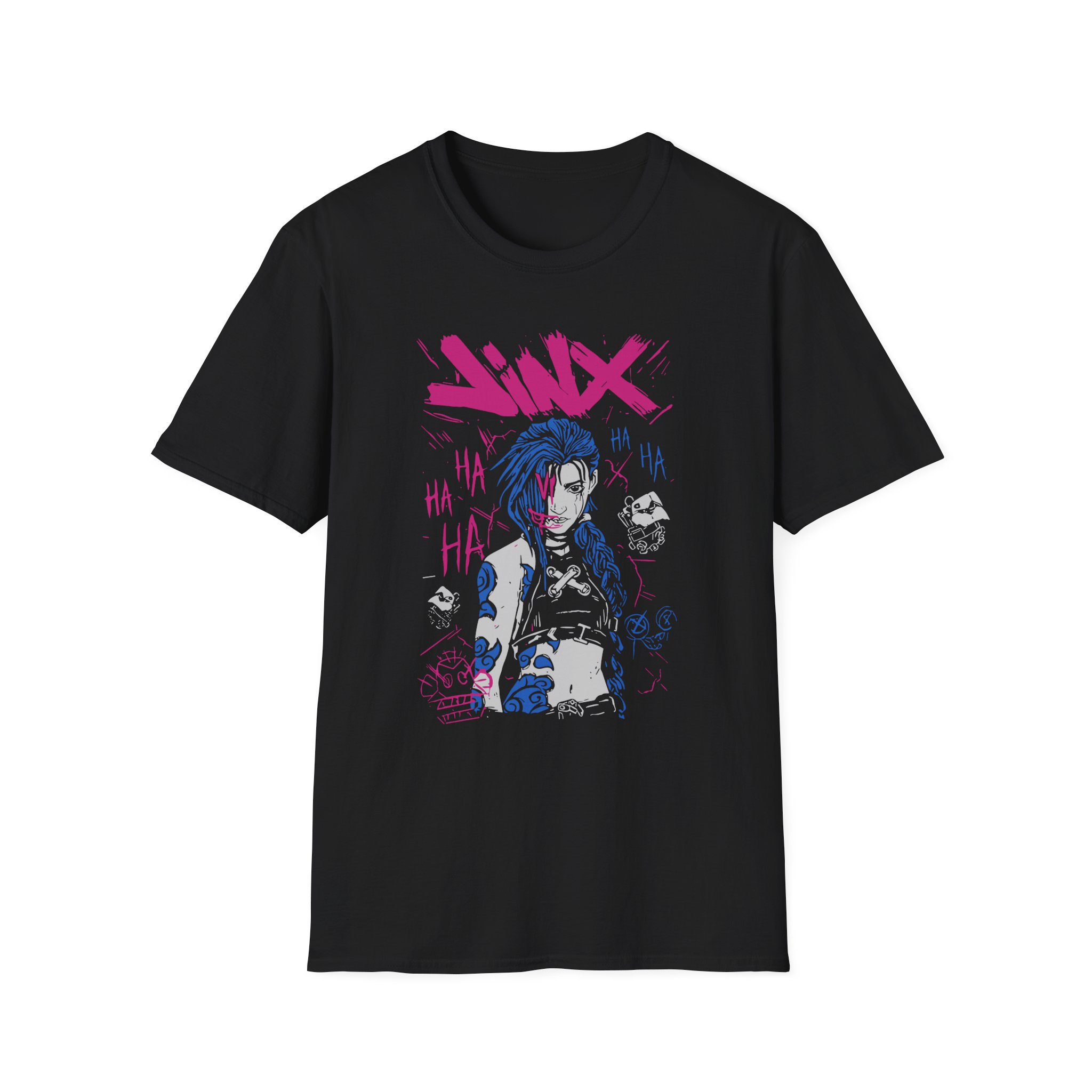 Jinx Arcane Art Unisex Softstyle T-Shirt