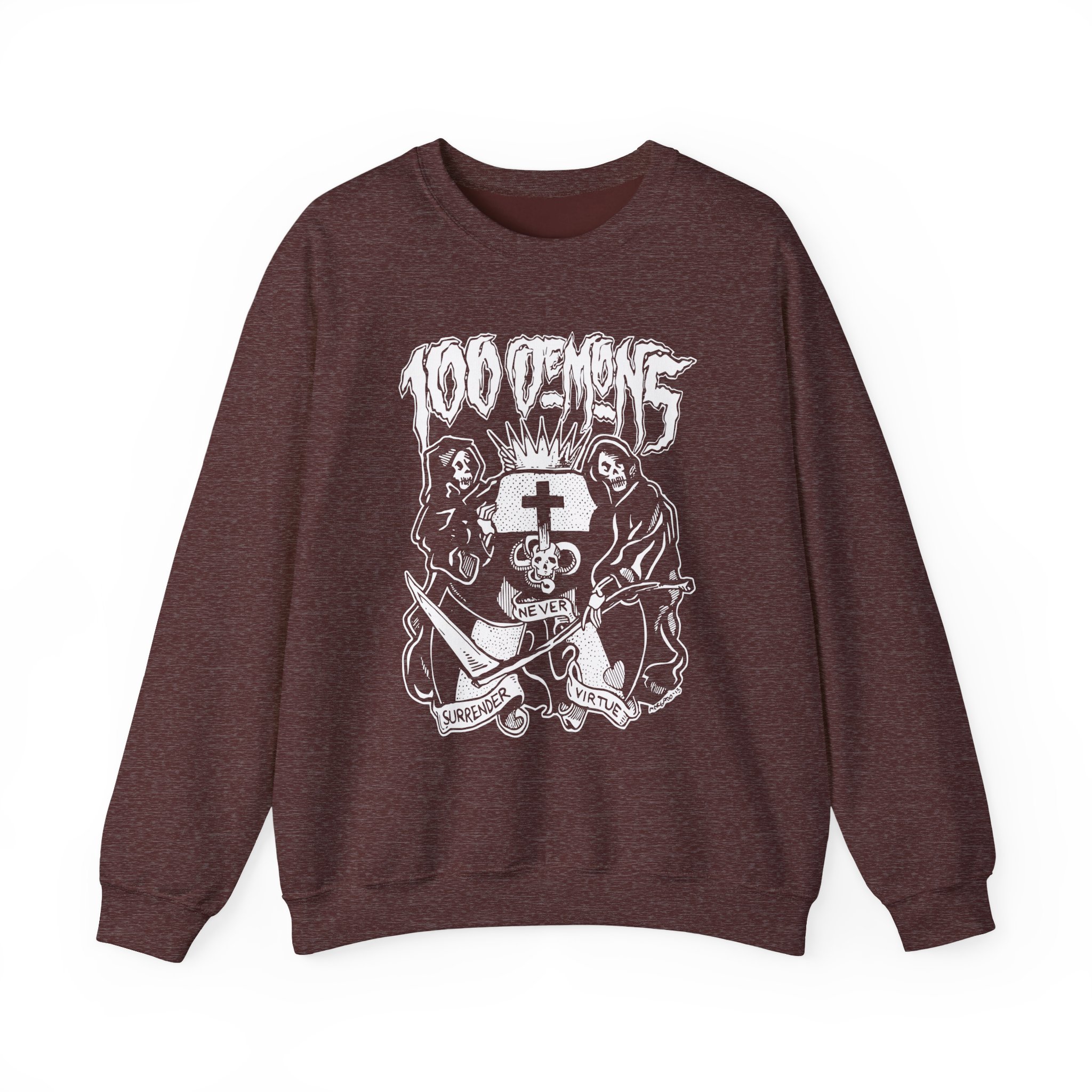 100 Demons Unisex Heavy Blendâ„¢ Crewneck Sweatshirt